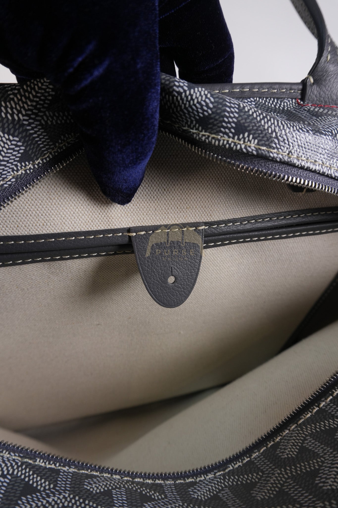 Artois PM Tote Bag in Gray Goyardine Canvas | Purse Maison Luxury Bags Shop