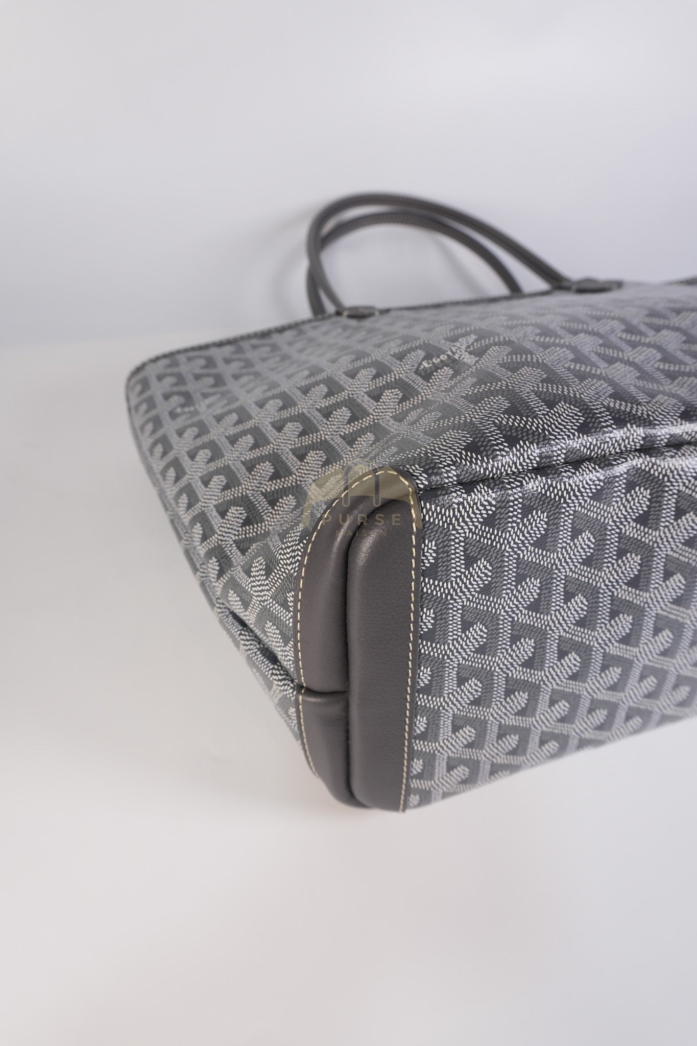 Artois PM Tote Bag in Gray Goyardine Canvas | Purse Maison Luxury Bags Shop