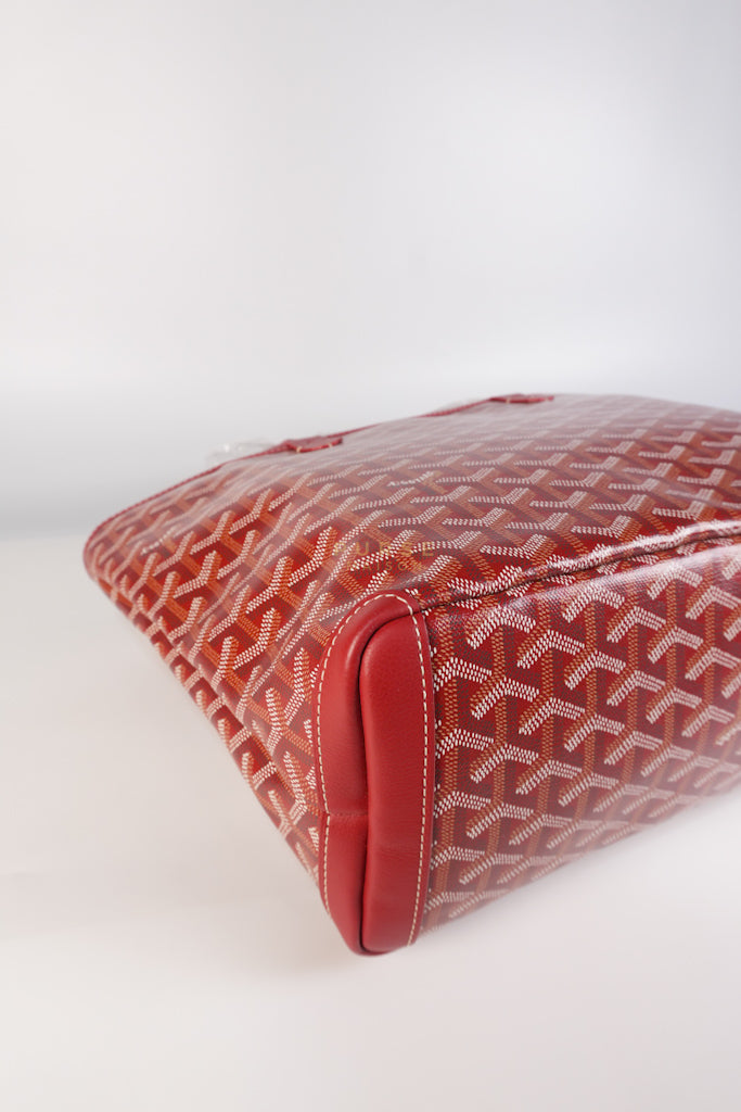 Artois PM Tote Bag in Red Goyardine Canvas | Purse Maison Luxury Bags Shop