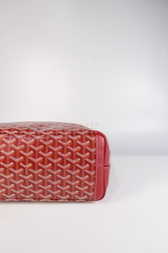 Artois PM Tote Bag in Red Goyardine Canvas | Purse Maison Luxury Bags Shop