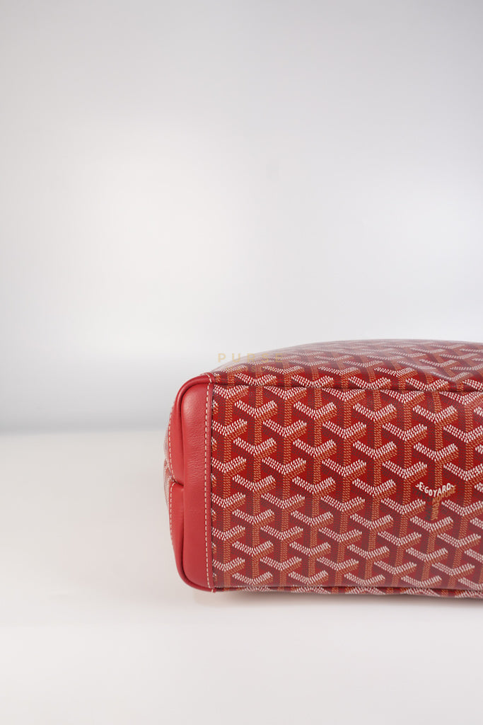 Artois PM Tote Bag in Red Goyardine Canvas | Purse Maison Luxury Bags Shop