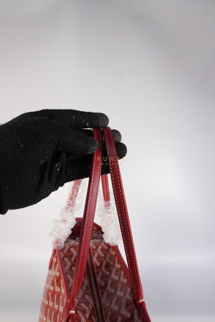 Artois PM Tote Bag in Red Goyardine Canvas | Purse Maison Luxury Bags Shop