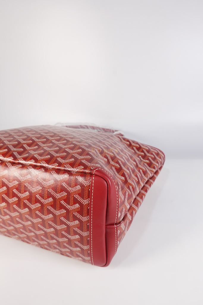 Artois PM Tote Bag in Red Goyardine Canvas | Purse Maison Luxury Bags Shop