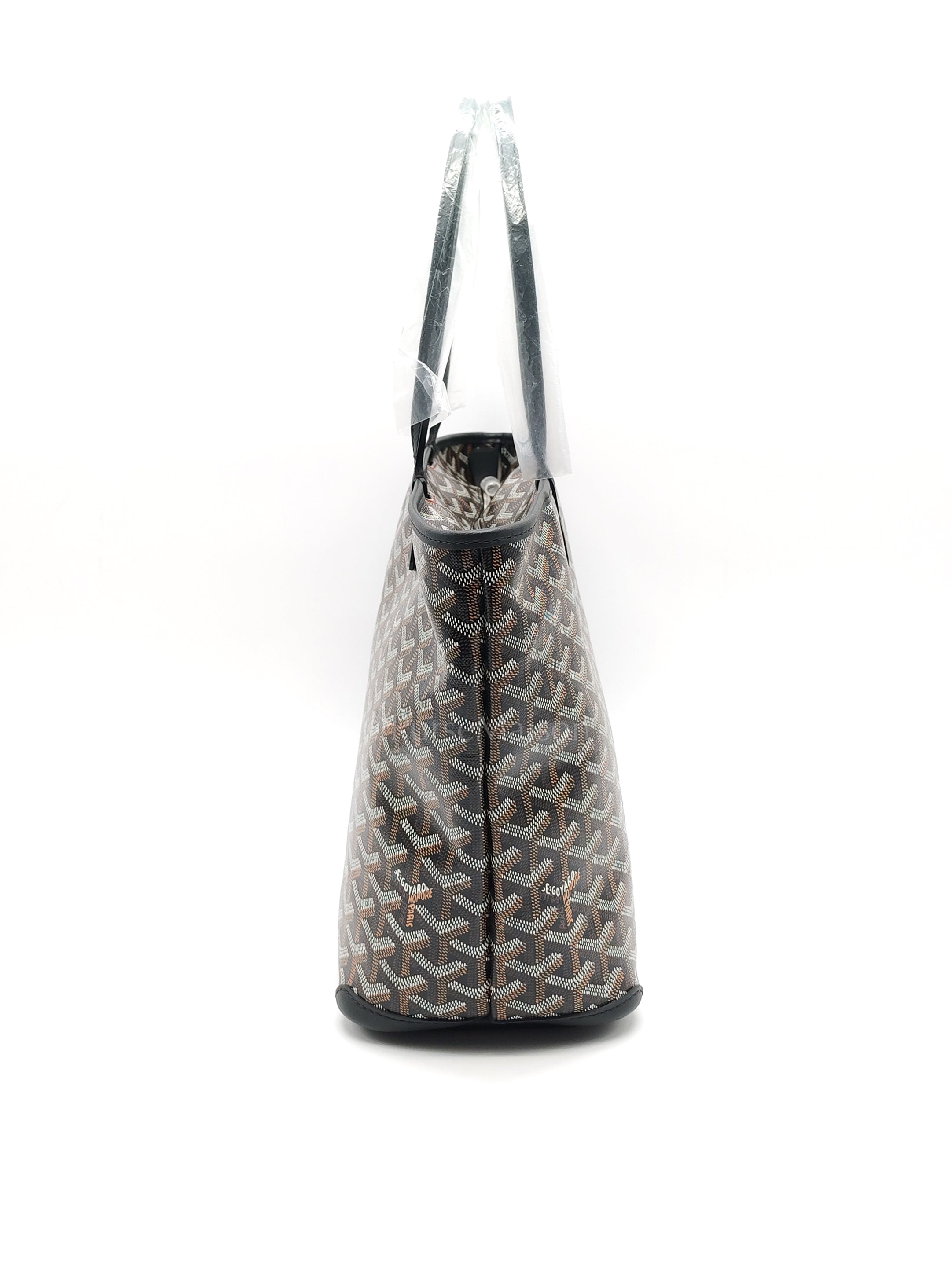 Artois PM Tote in Black Goyardine Canvas | Purse Maison Luxury Bags Shop