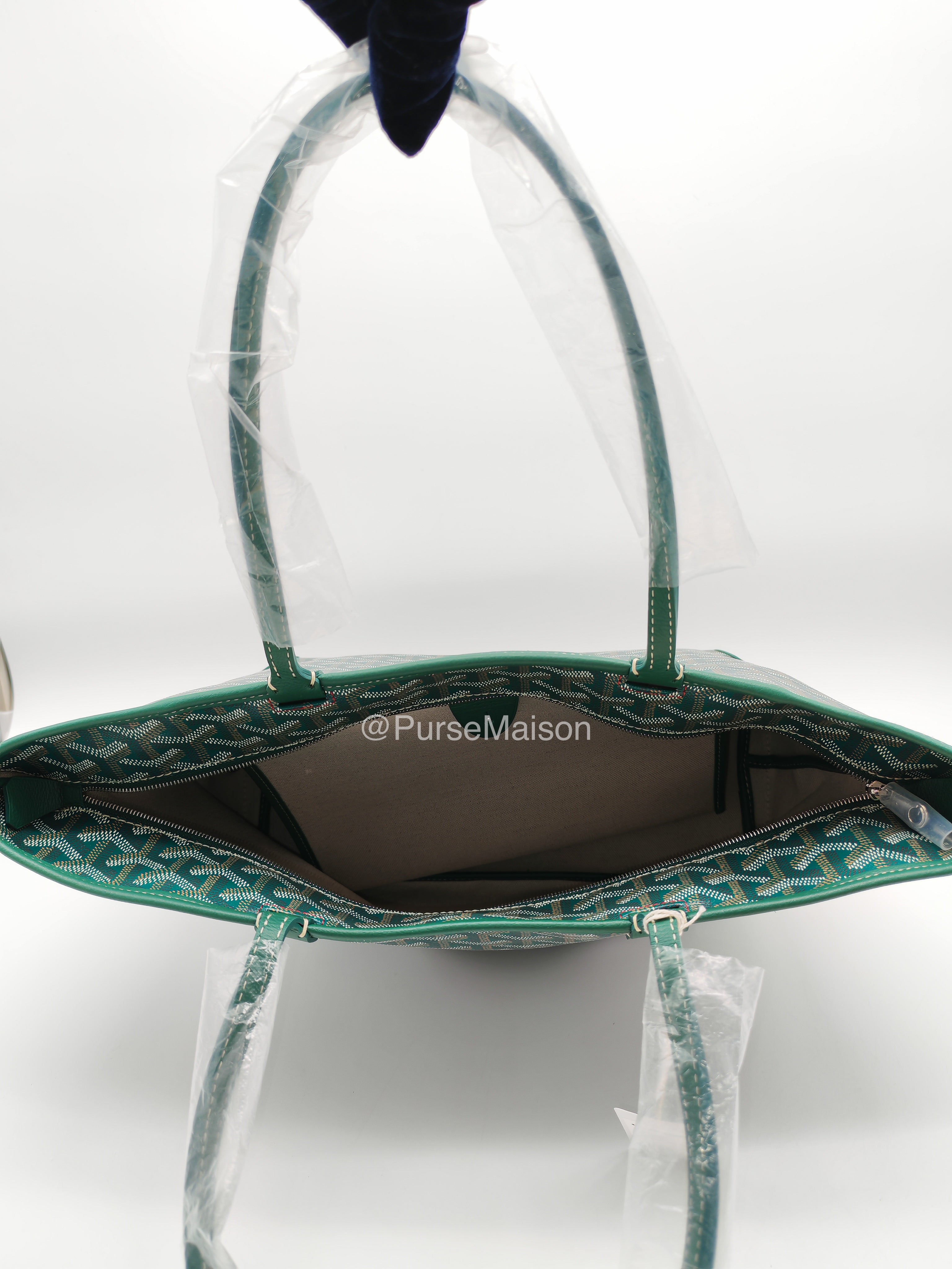 Goyard Artois PM in Green Goyadine Canvas
