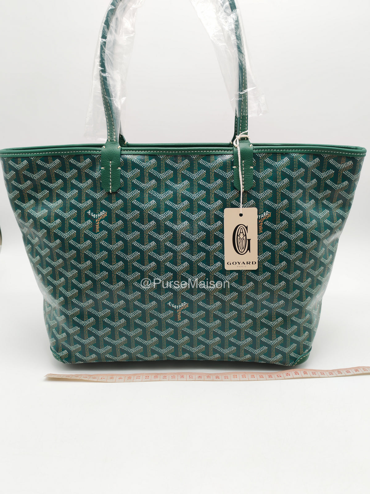 Goyard Artois PM in Green Goyadine Canvas