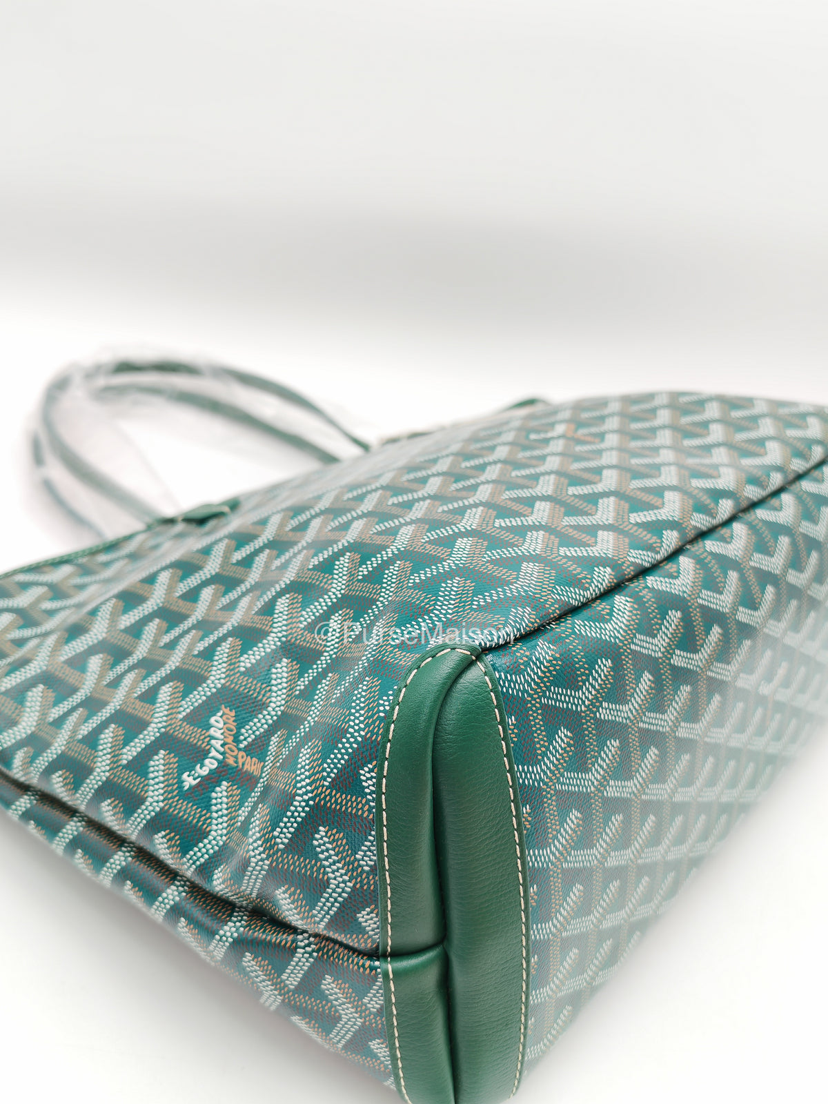 Goyard Artois PM in Green Goyadine Canvas