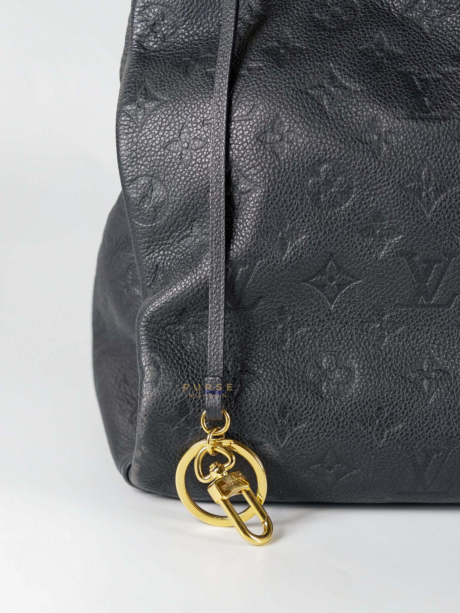 Artsy MM Tote Bag in Dark Blue Monogram Empreinte Canvas Gold Hardware (Date Code: CR3101) | Purse Maison Luxury Bags Shop