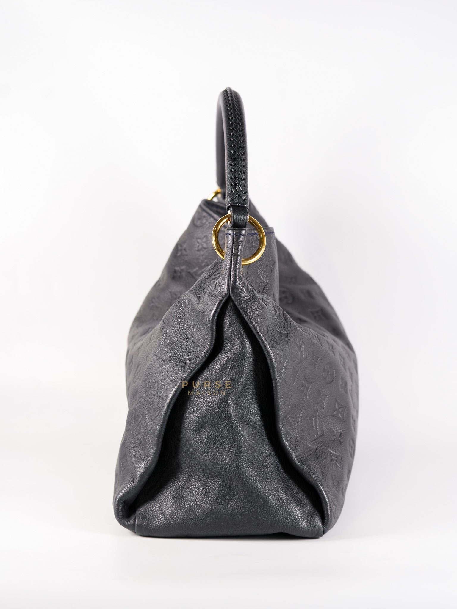 Artsy MM Tote Bag in Dark Blue Monogram Empreinte Canvas Gold Hardware (Date Code: CR3101) | Purse Maison Luxury Bags Shop