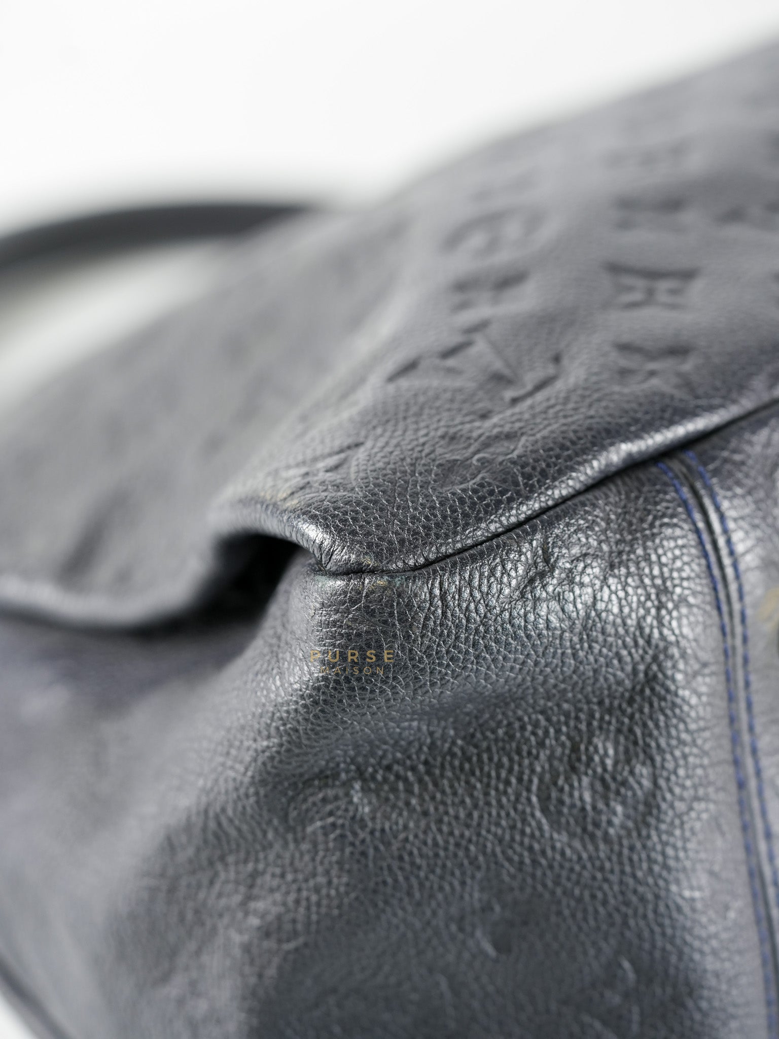 Artsy MM Tote Bag in Dark Blue Monogram Empreinte Canvas Gold Hardware (Date Code: CR3101) | Purse Maison Luxury Bags Shop
