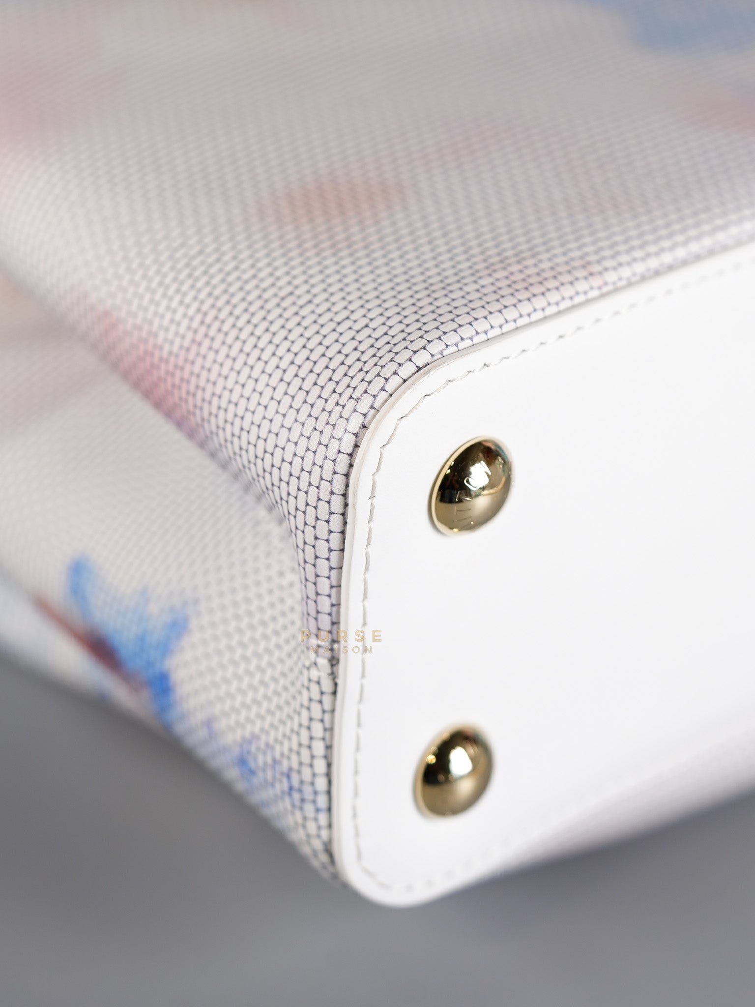 Arty Cappucines Limited Edition BB in White Taurillon Cowhide Leather (Microchip) | Purse Maison Luxury Bags Shop