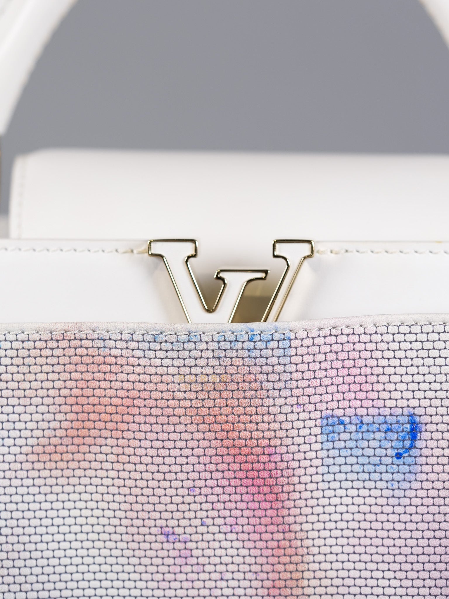 Arty Cappucines Limited Edition BB in White Taurillon Cowhide Leather (Microchip) | Purse Maison Luxury Bags Shop