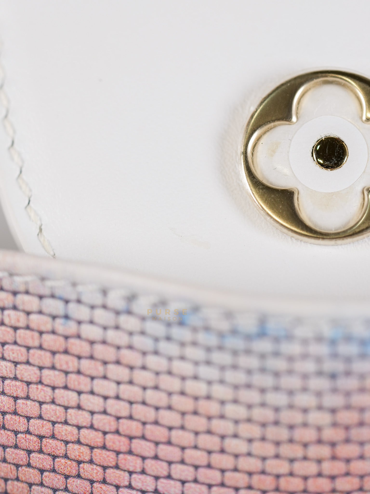 Arty Cappucines Limited Edition BB in White Taurillon Cowhide Leather (Microchip) | Purse Maison Luxury Bags Shop