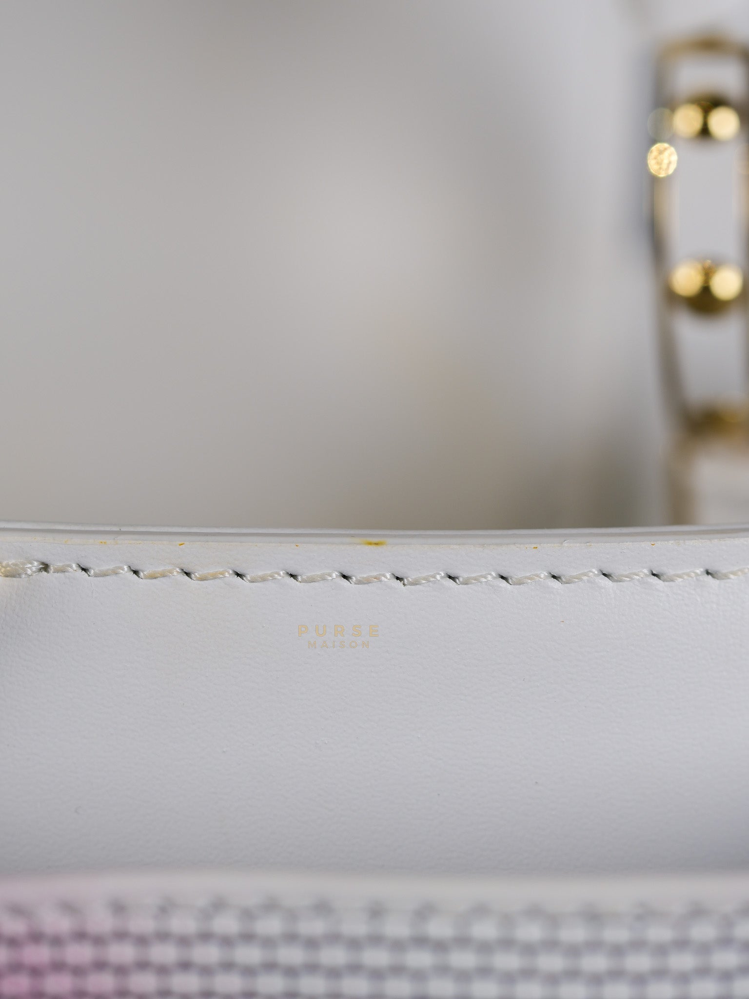 Arty Cappucines Limited Edition BB in White Taurillon Cowhide Leather (Microchip) | Purse Maison Luxury Bags Shop
