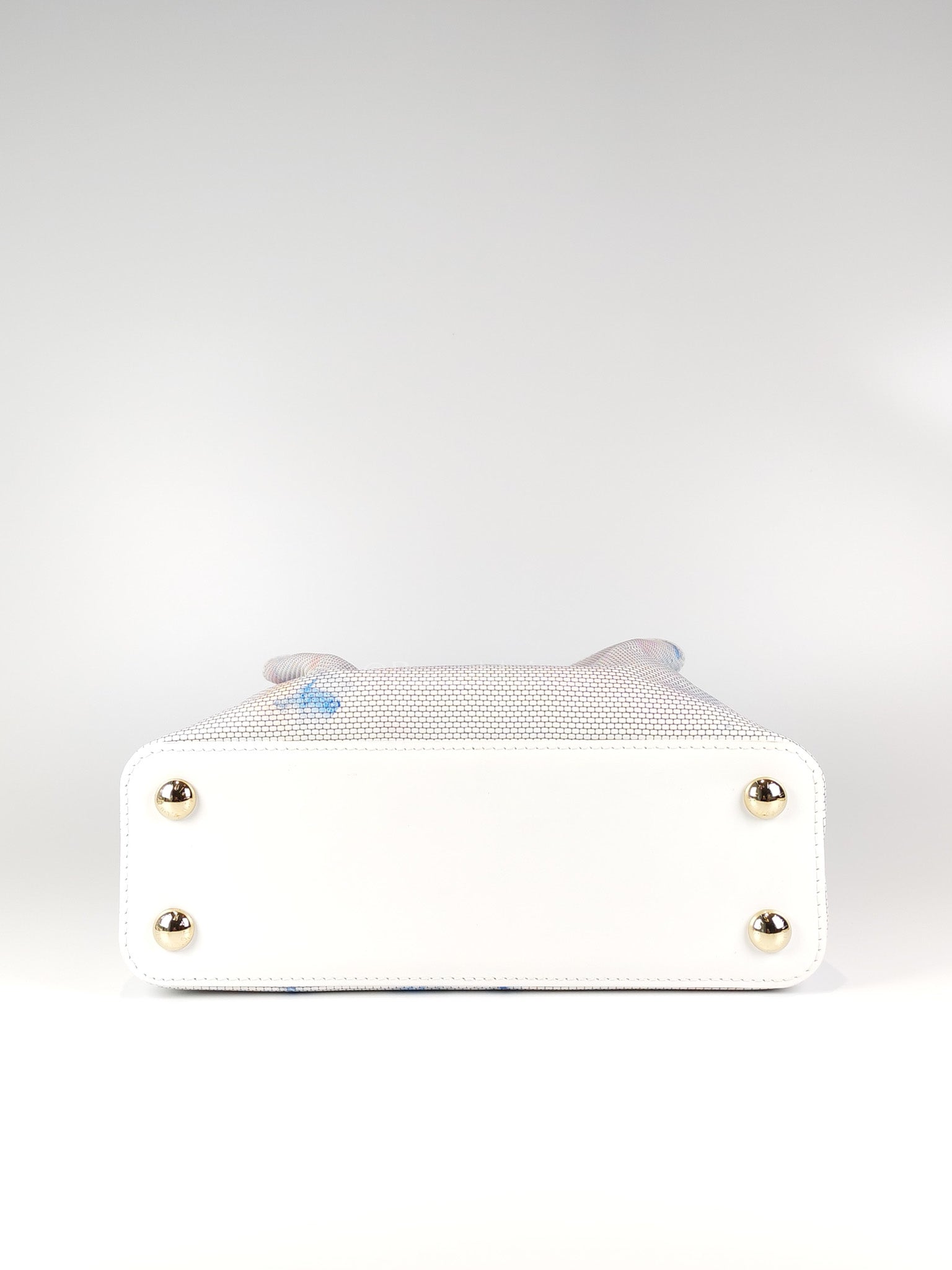 Arty Cappucines Limited Edition BB in White Taurillon Cowhide Leather (Microchip) | Purse Maison Luxury Bags Shop