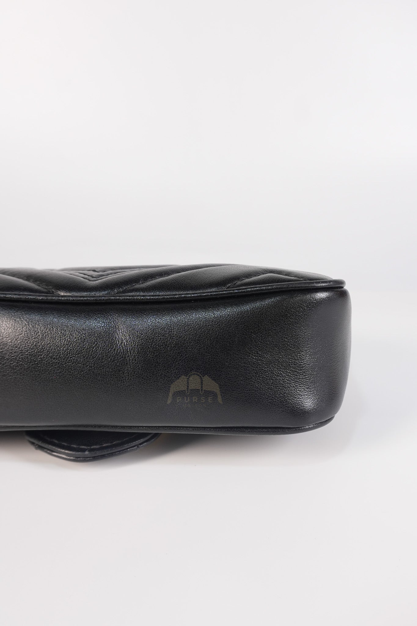 GG Marmont Super Mini Black Chain Bag