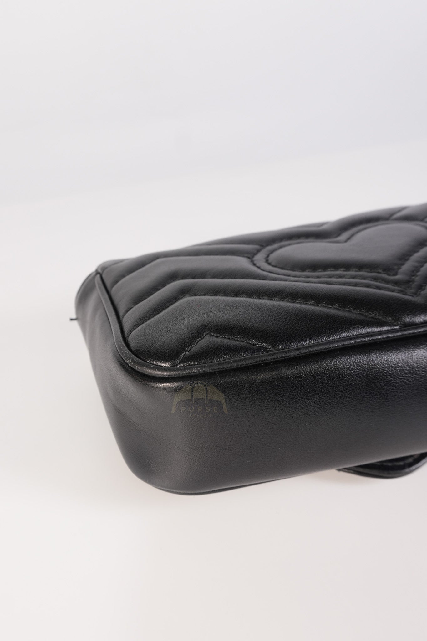 GG Marmont Super Mini Black Chain Bag