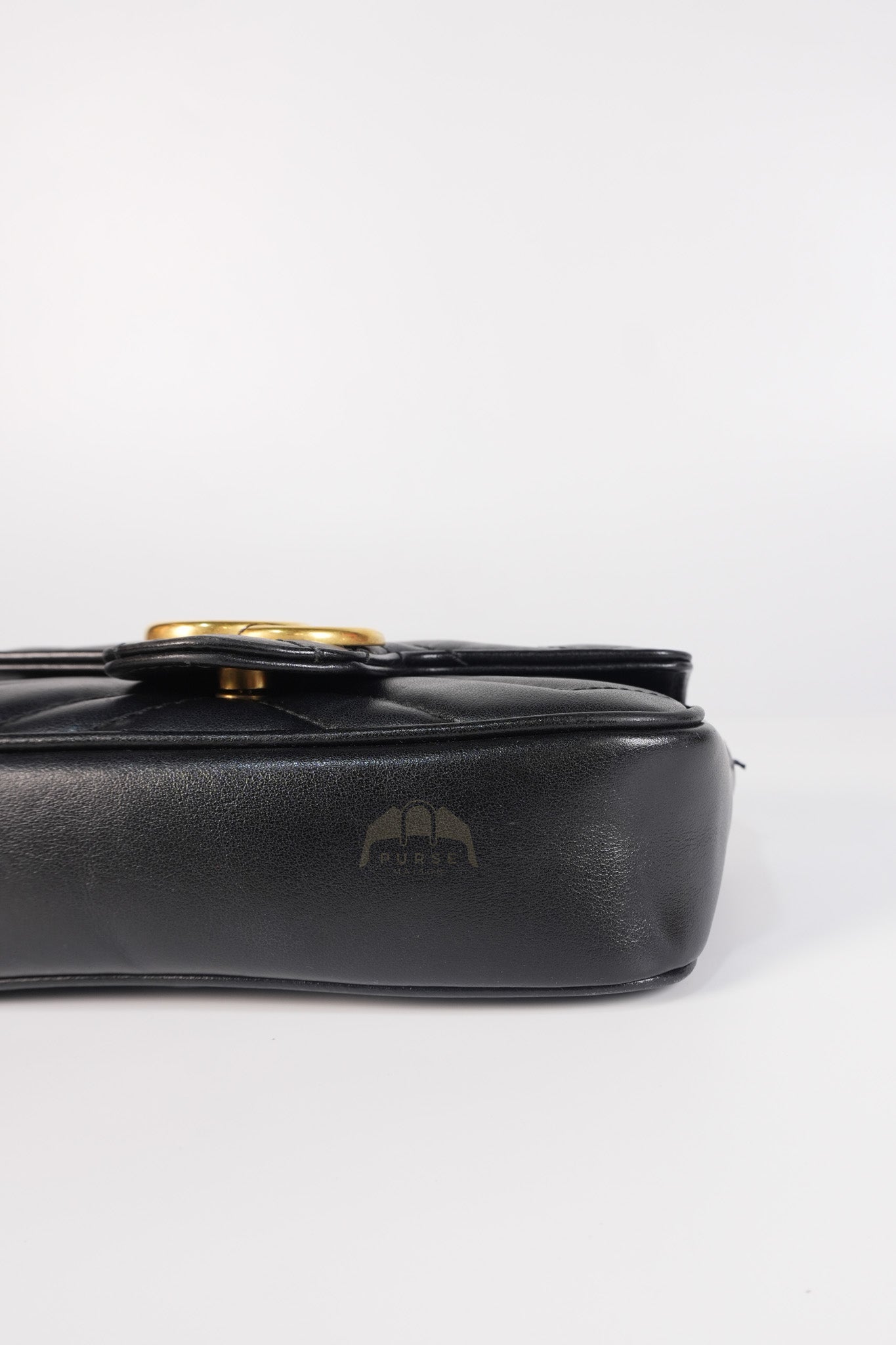 GG Marmont Super Mini Black Chain Bag