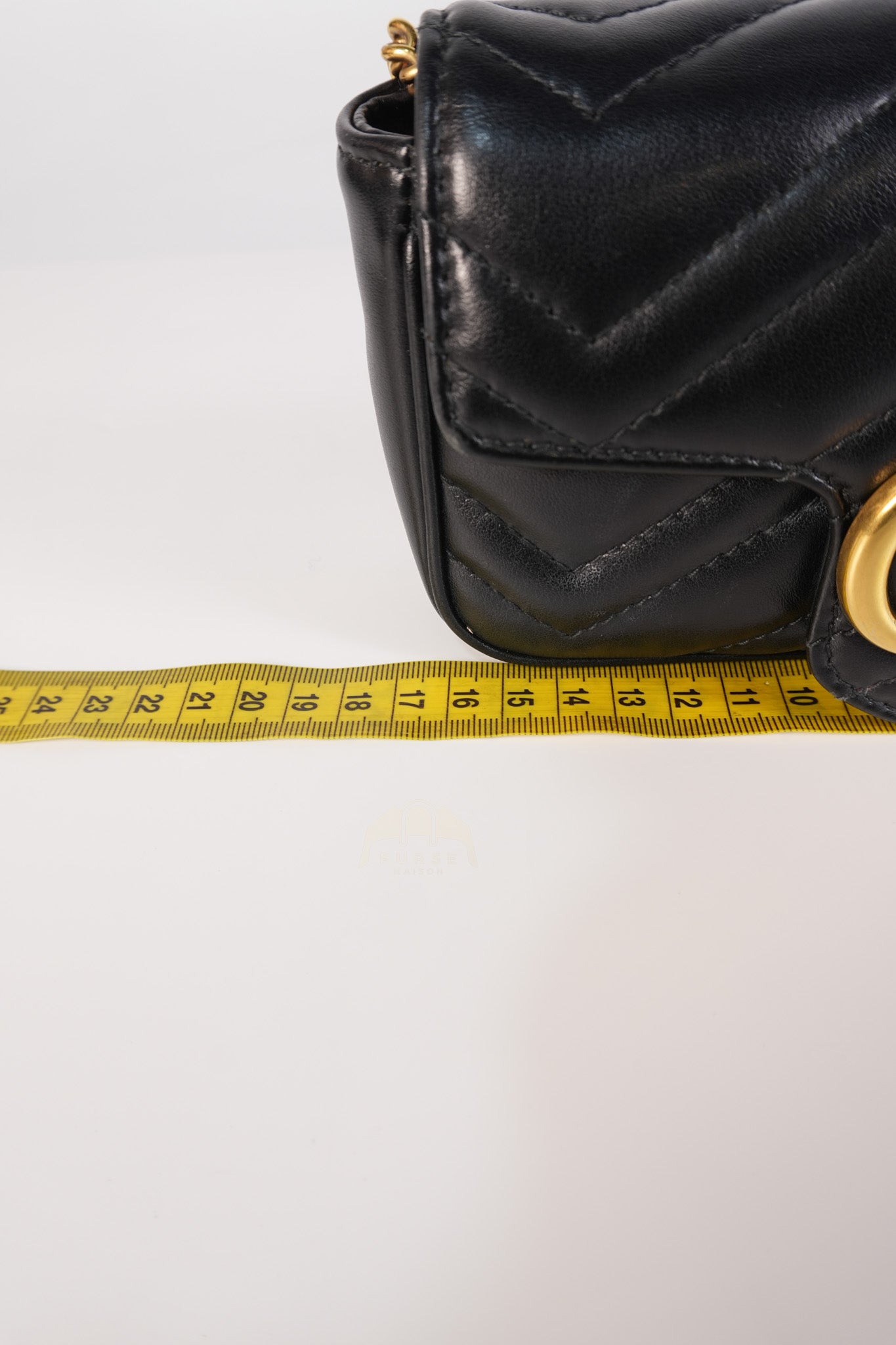 GG Marmont Super Mini Black Chain Bag