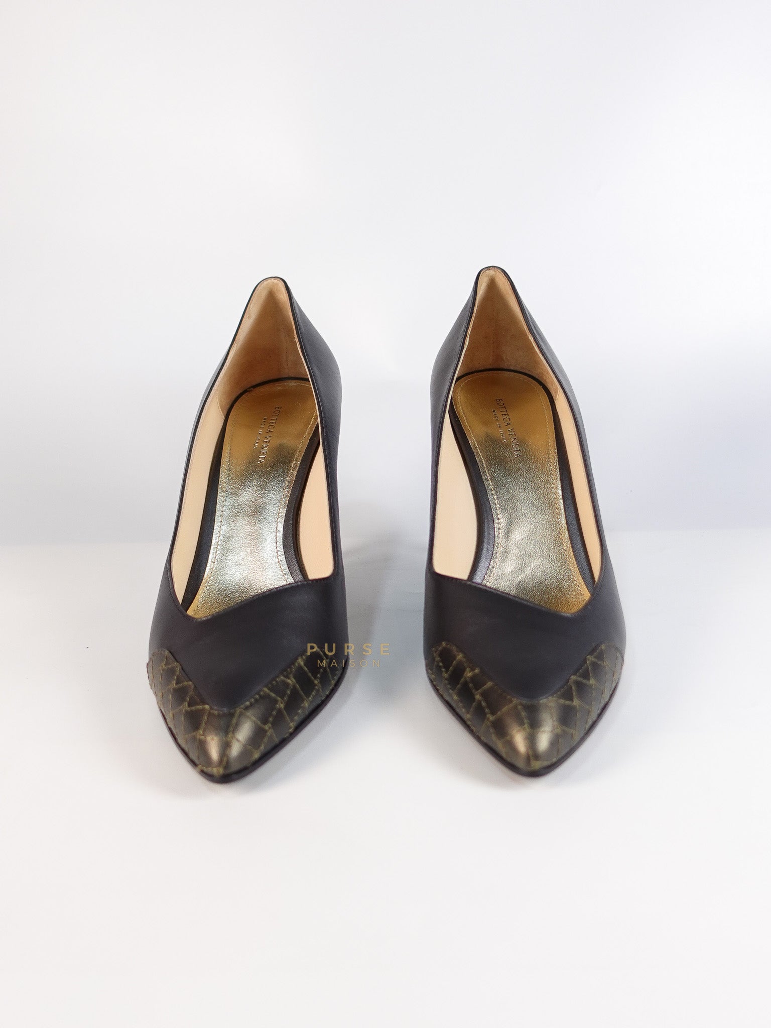 Assymetric Heels Shoes in Gray Size 39 EU (24.5cm) | Purse Maison Luxury Bags Shop