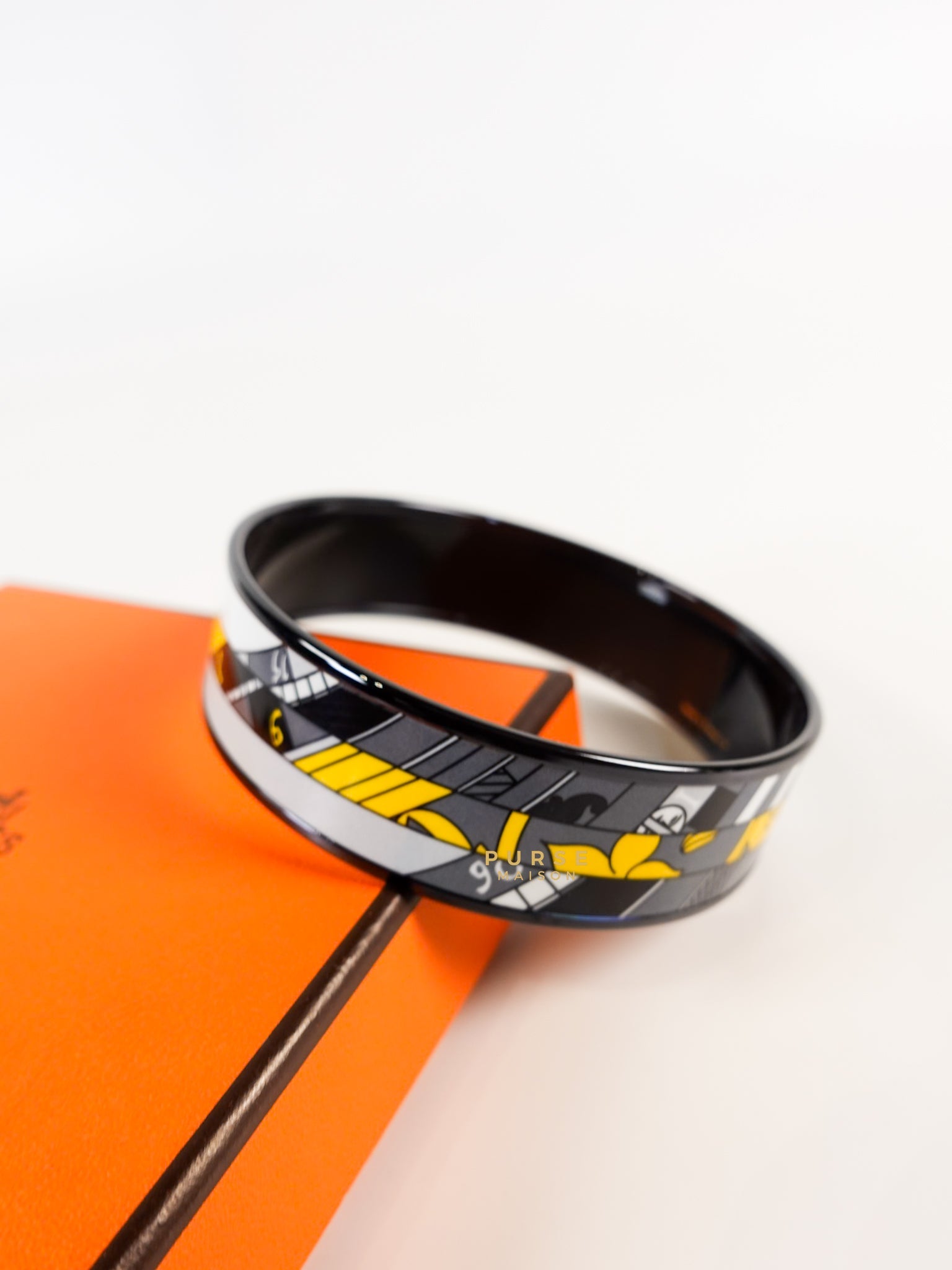 Astrologie Nouvelle Sportive Jaune Large Bangle | Purse Maison Luxury Bags Shop