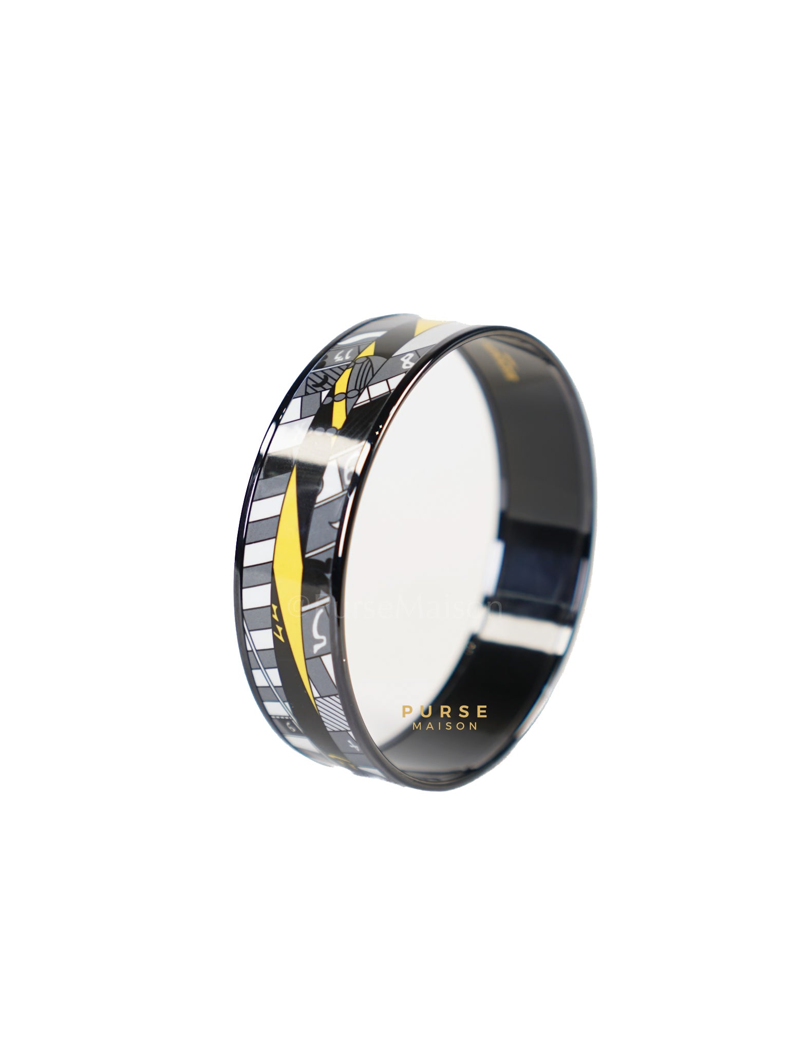 Astrologie Nouvelle Sportive Jaune Large Bangle | Purse Maison Luxury Bags Shop