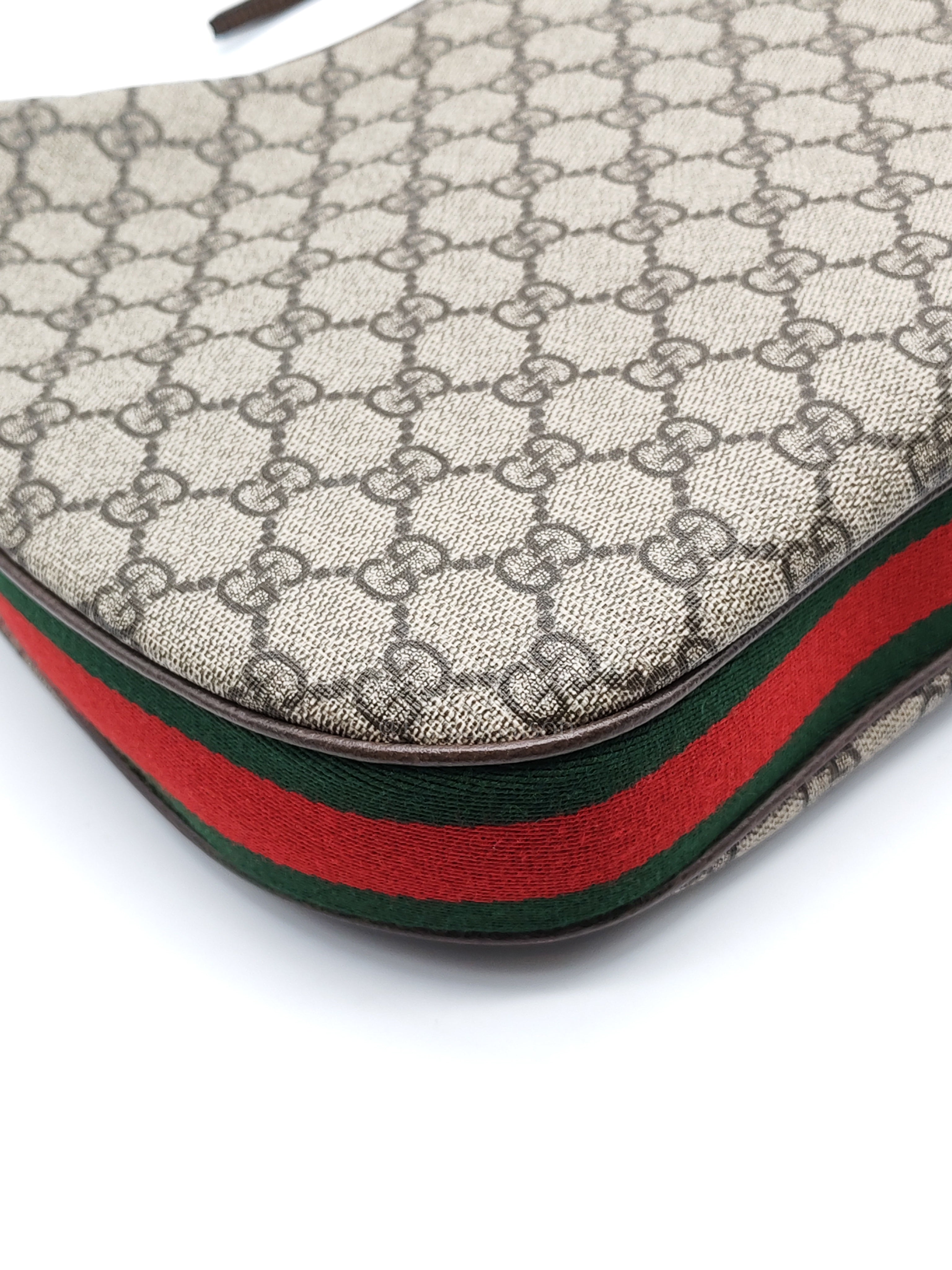 Attache Hobo Bag in GG Supreme Canvas & Silver Hardware | Purse Maison Luxury Bags Shop