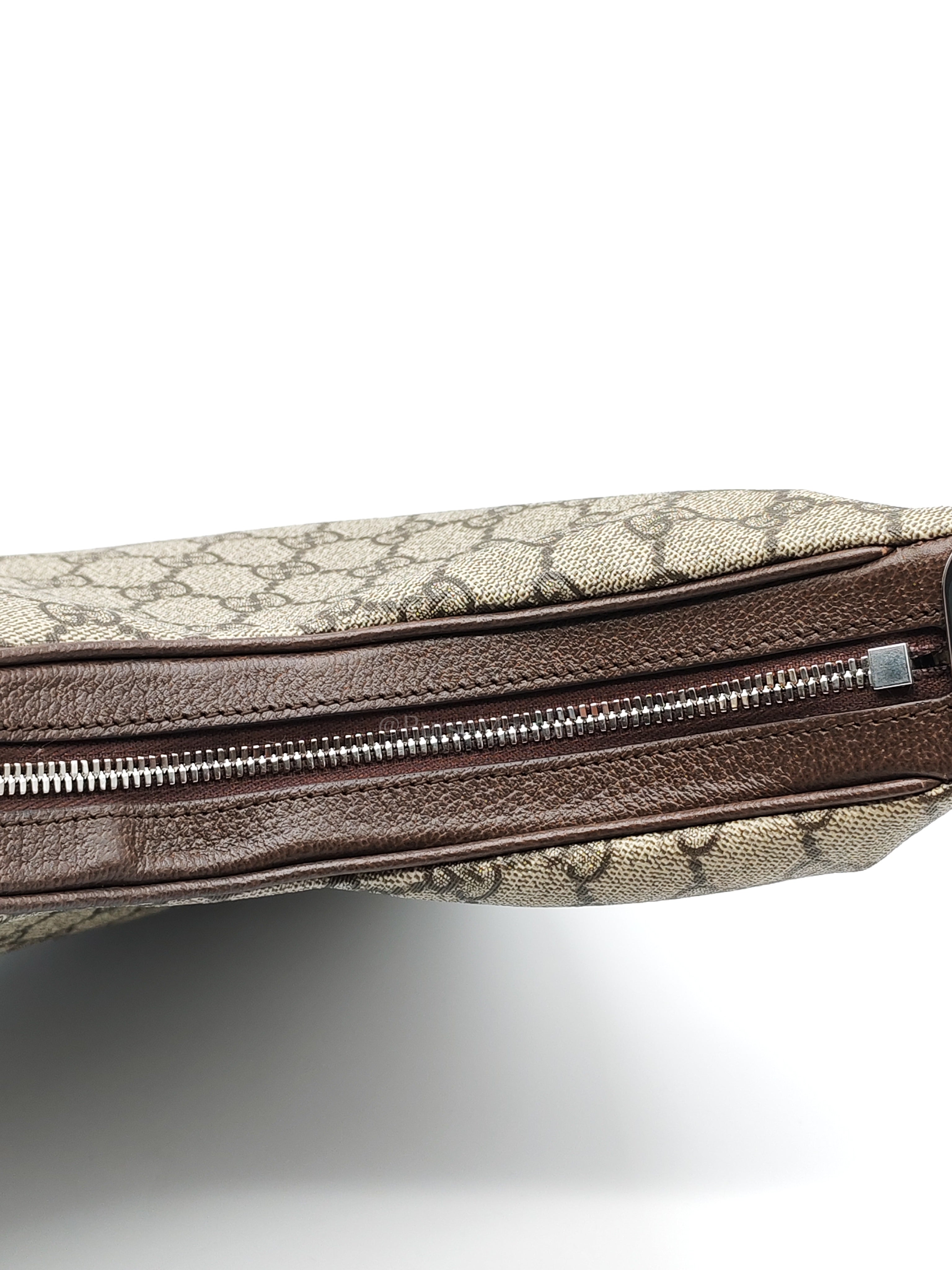 Attache Hobo Bag in GG Supreme Canvas & Silver Hardware | Purse Maison Luxury Bags Shop