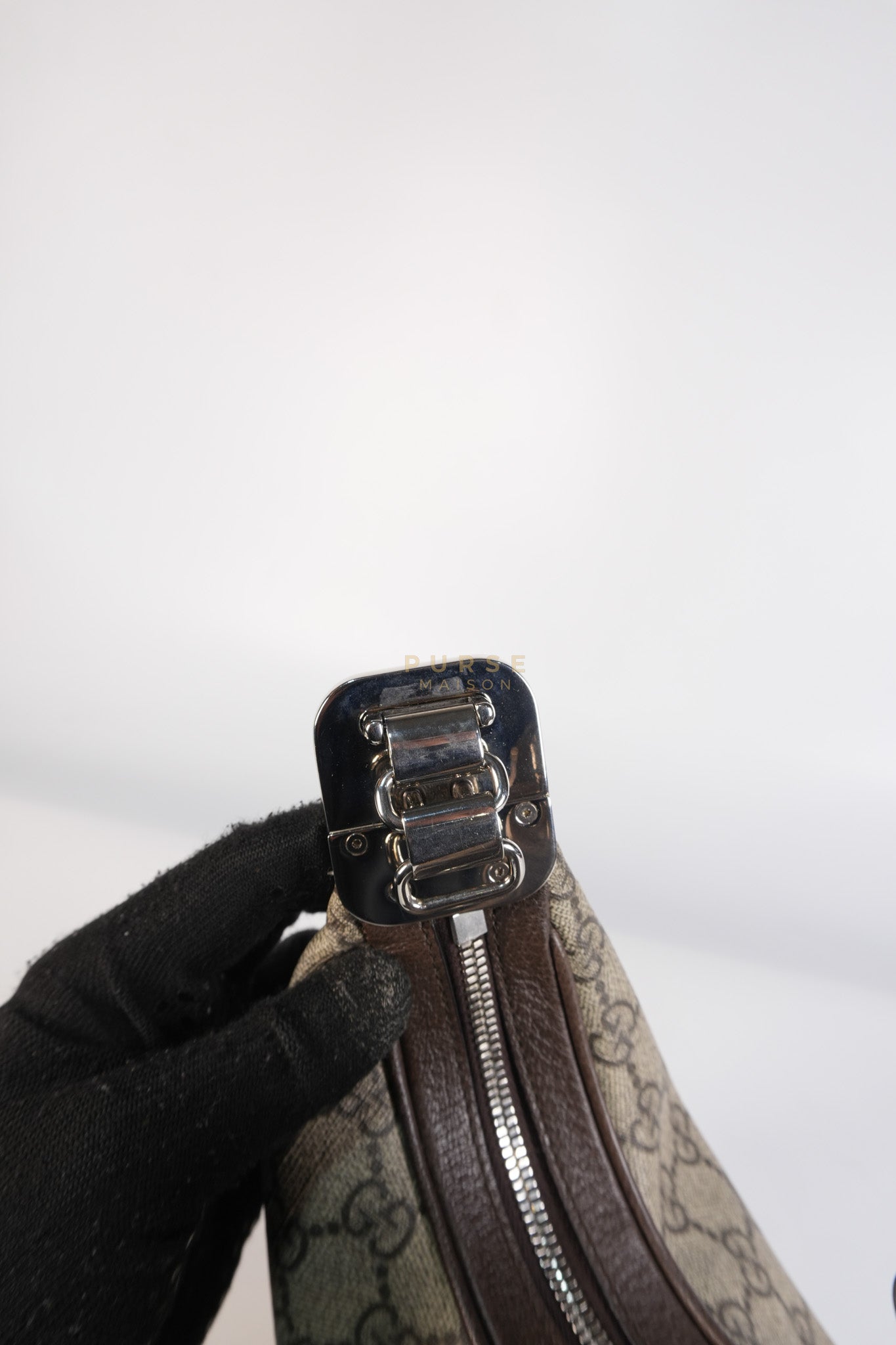 Attache Hobo Bag Small in GG Supreme Canvas | Purse Maison Luxury Bags Shop