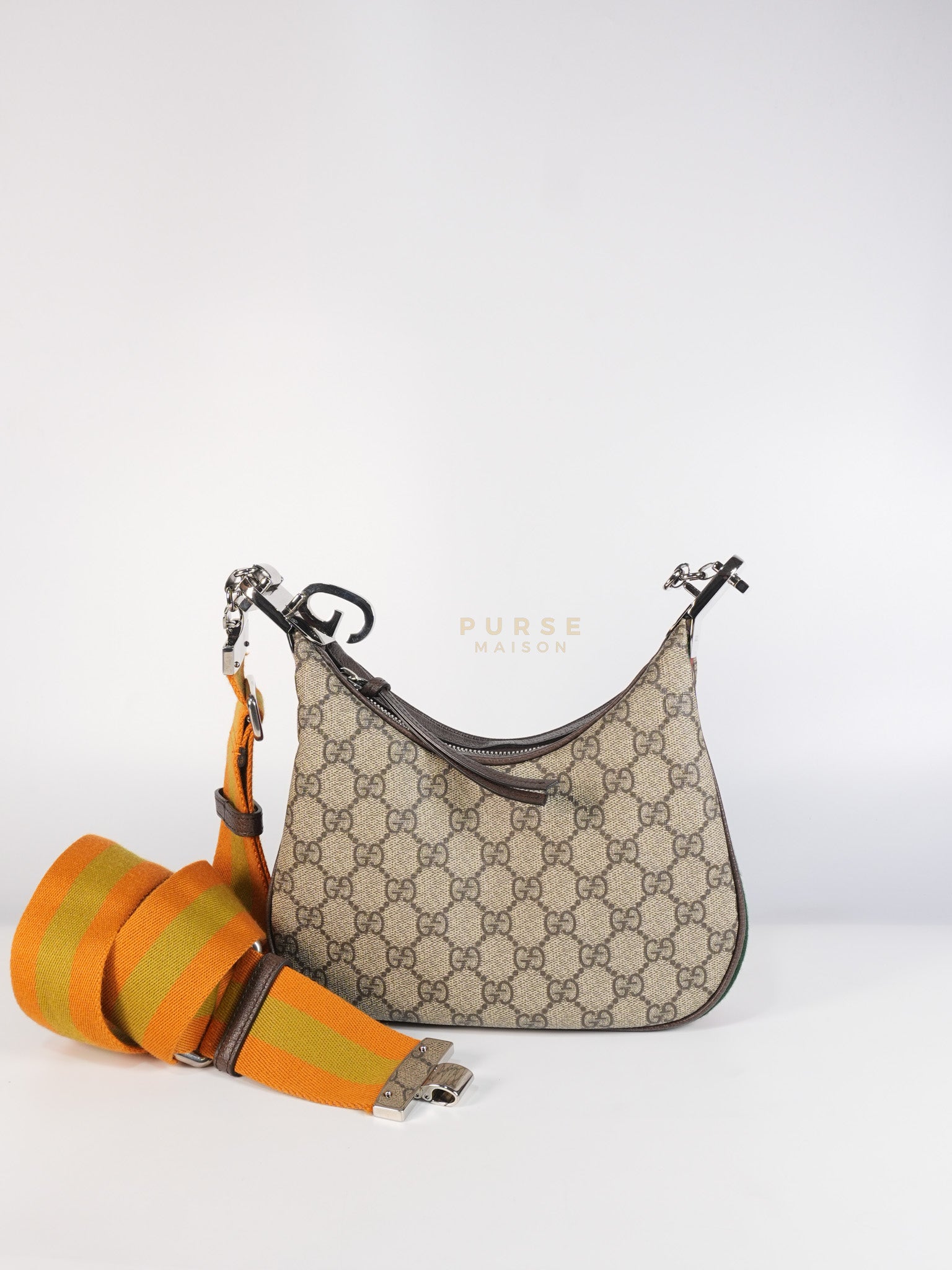 Attache Hobo Bag Small in GG Supreme Canvas | Purse Maison Luxury Bags Shop