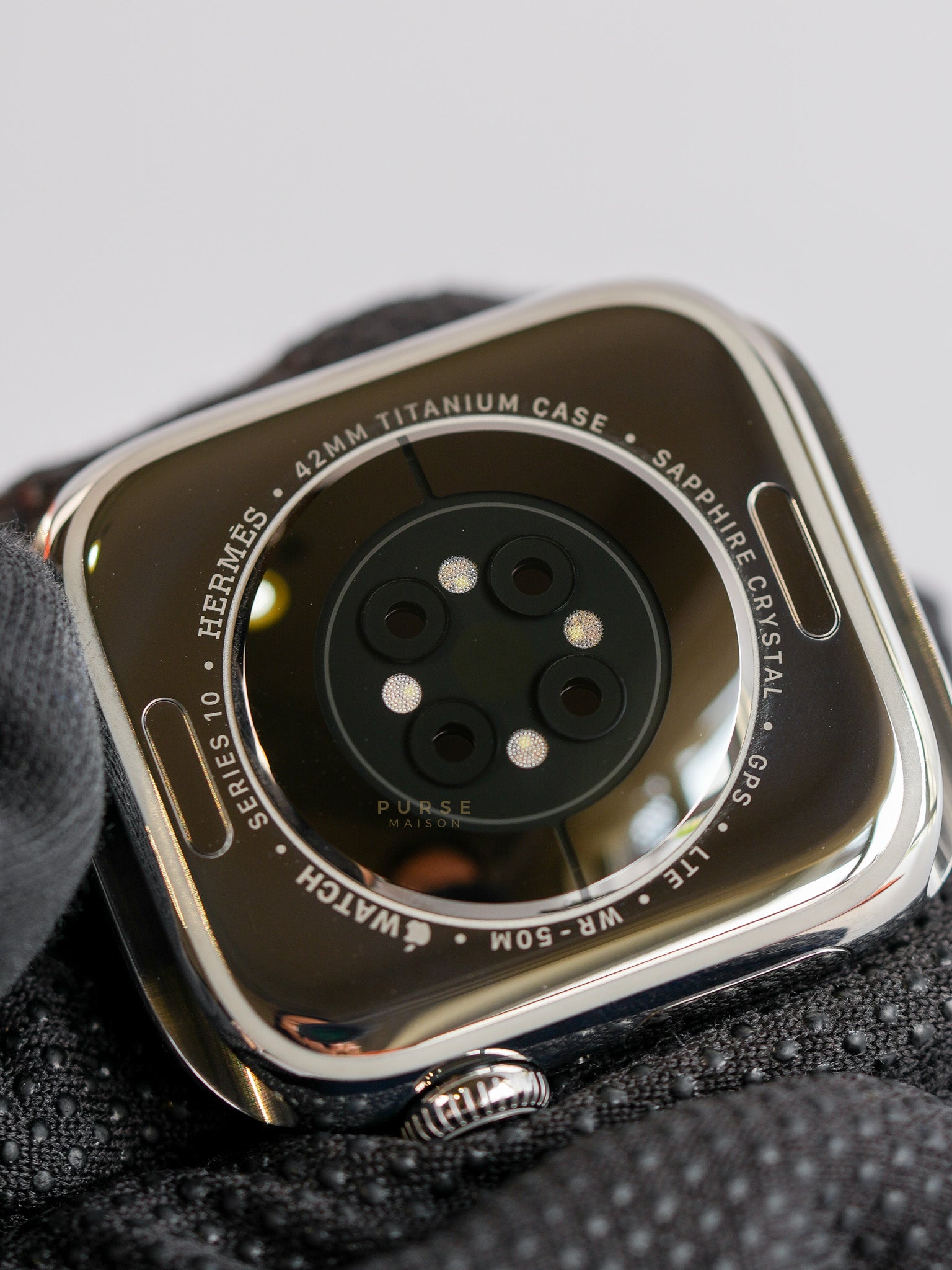 AWH IN ST42 Smart Watch with Etoupe Veau Swift Leather Strap | Purse Maison Luxury Bags Shop