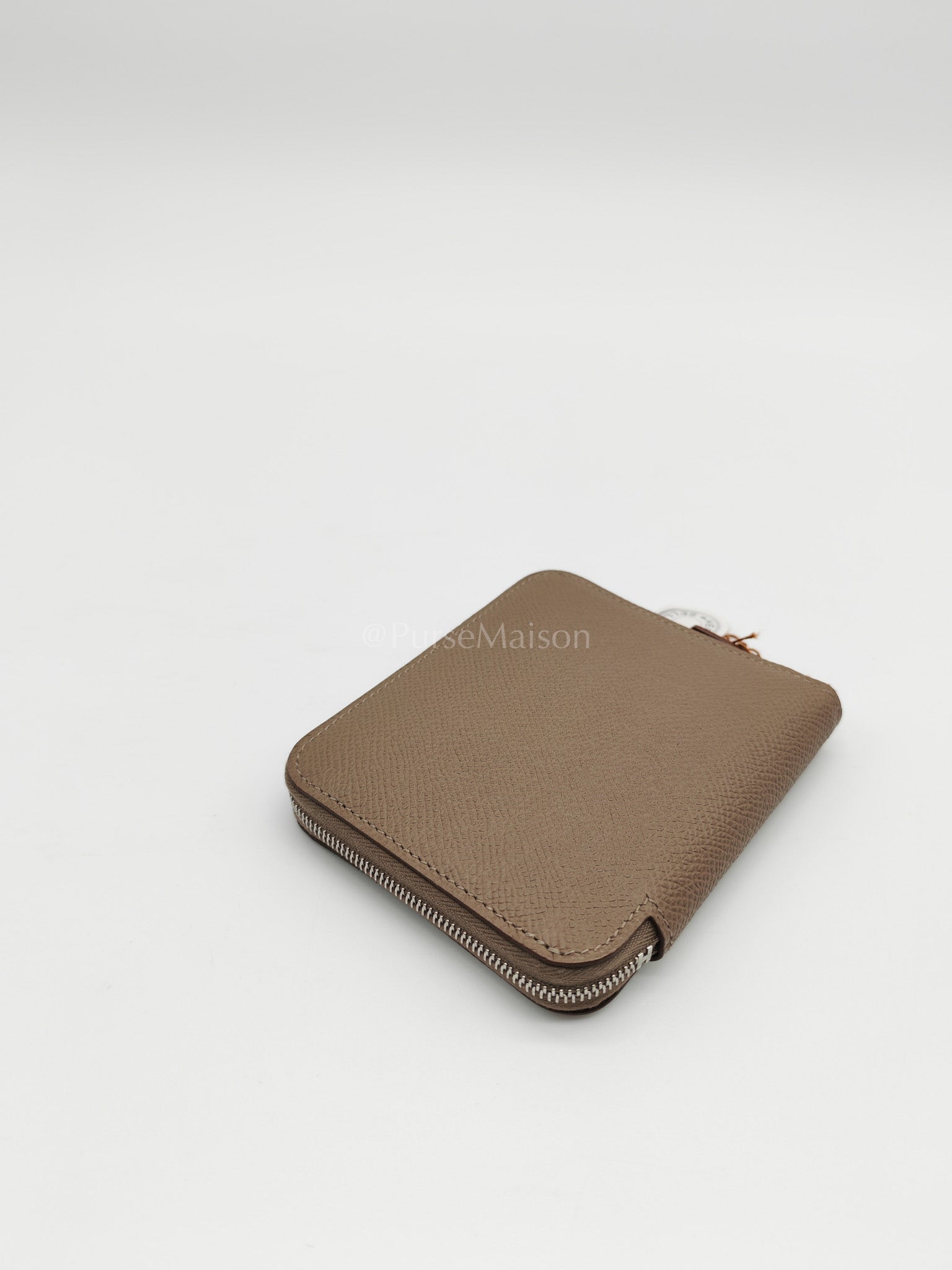 Azap Silk in Etoupe Epsom Leather and Compact Wallet Stamp W (2024) | Purse Maison Luxury Bags Shop