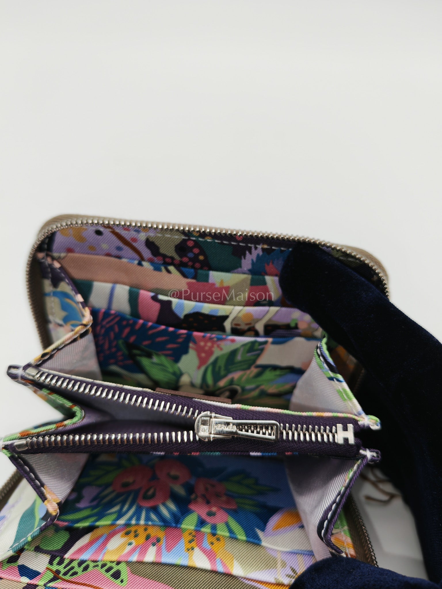 Azap Silk in Etoupe Epsom Leather and Compact Wallet Stamp W (2024) | Purse Maison Luxury Bags Shop