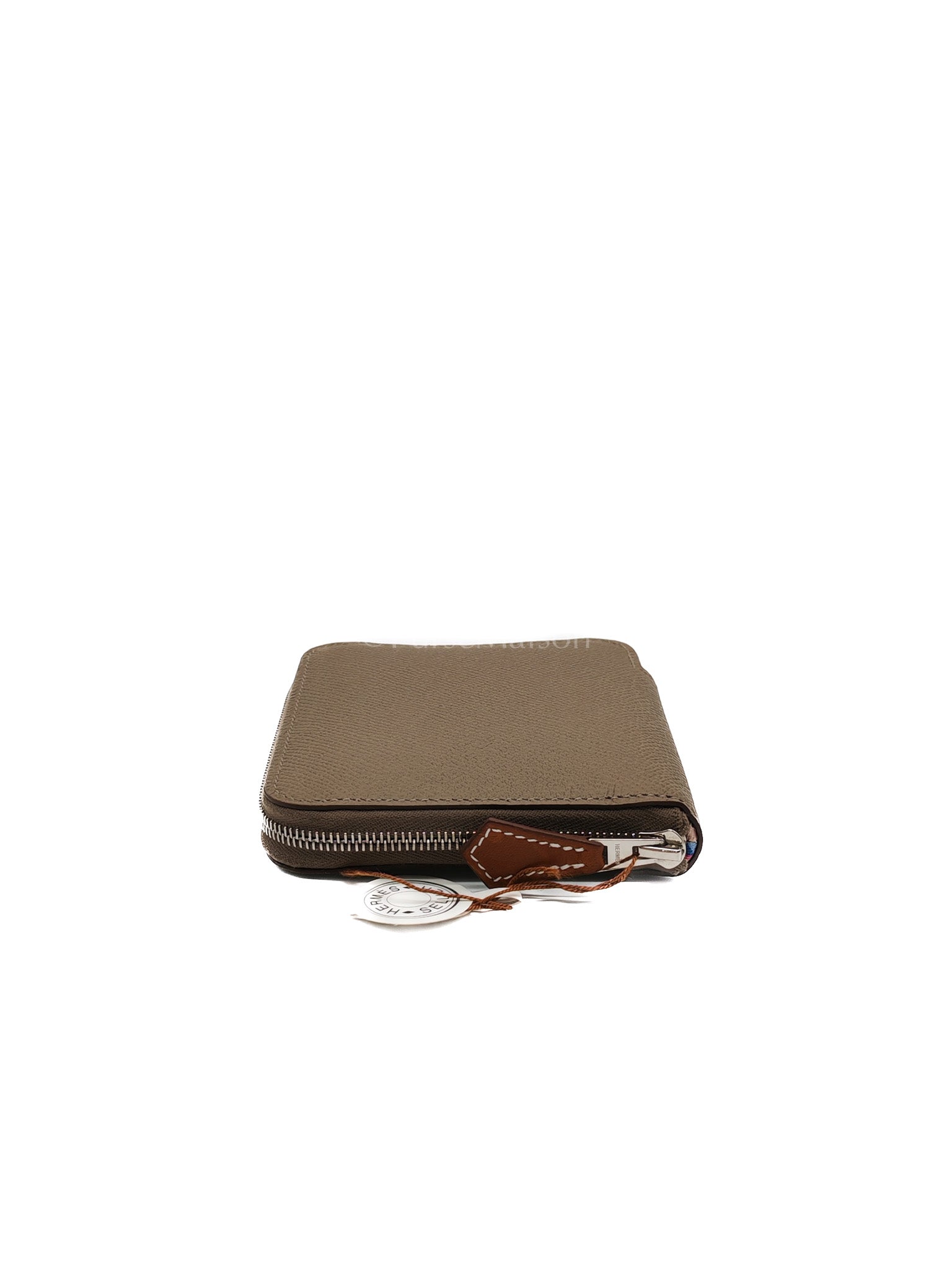 Azap Silk in Etoupe Epsom Leather and Compact Wallet Stamp W (2024) | Purse Maison Luxury Bags Shop