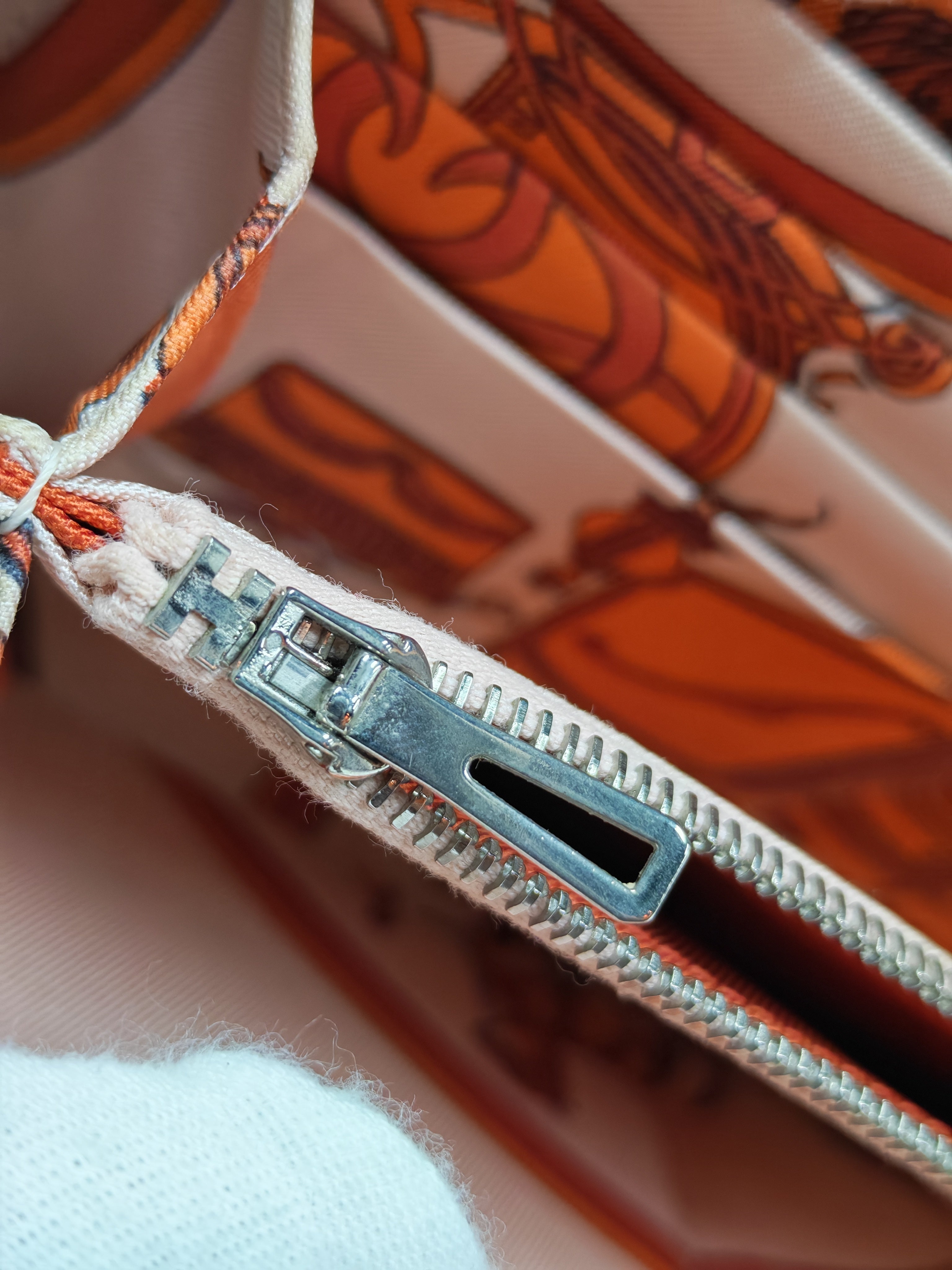 Azap Zip Around Long Wallet in Rouge Epsom Leather and Palladium Hardware Stamp X (2016) | Purse Maison Luxury Bags Shop