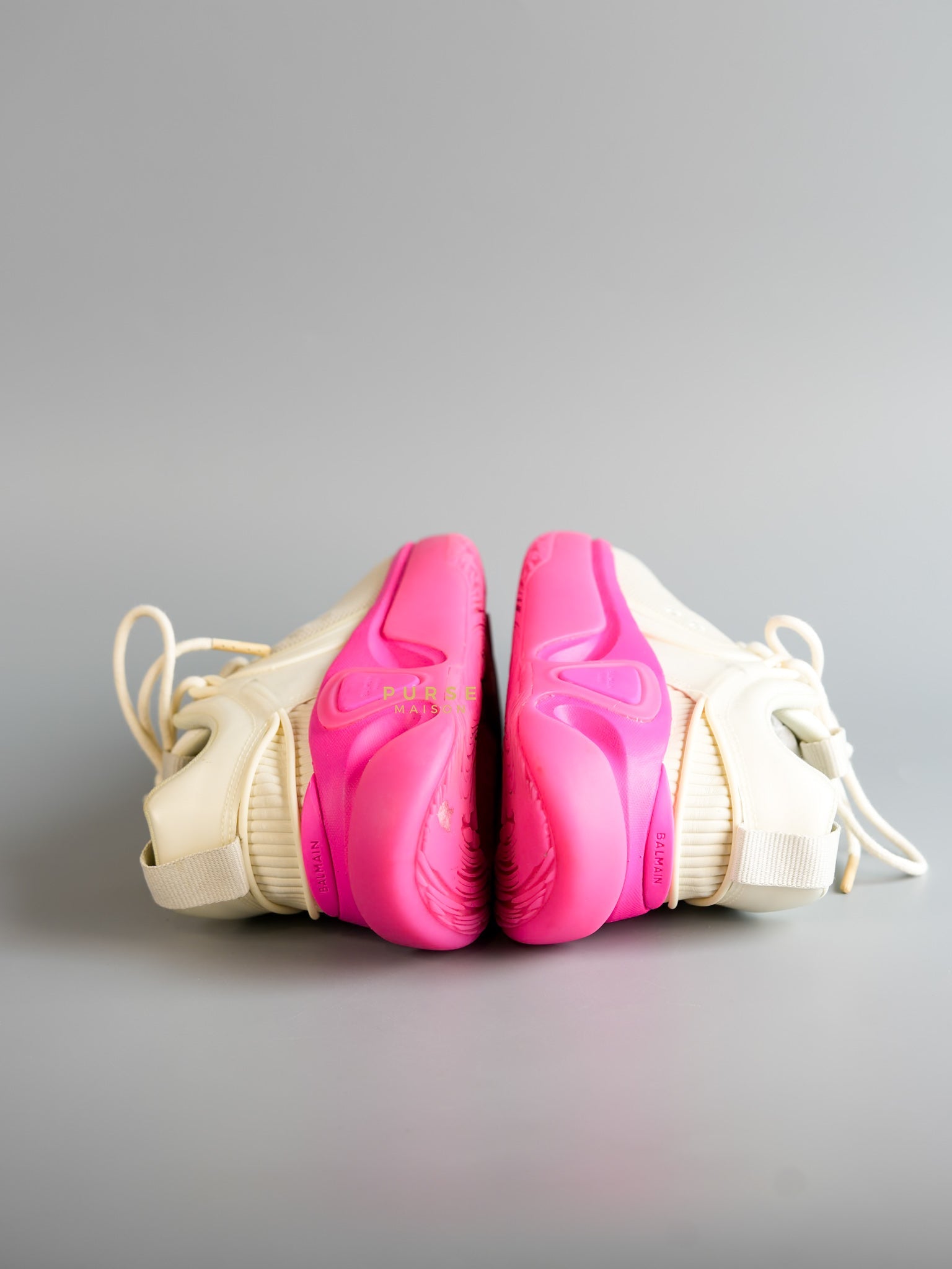 B-Runner Mesh-Panel Blanco/Rose Sneakers Size 37 (23cm) | Purse Maison Luxury Bags Shop