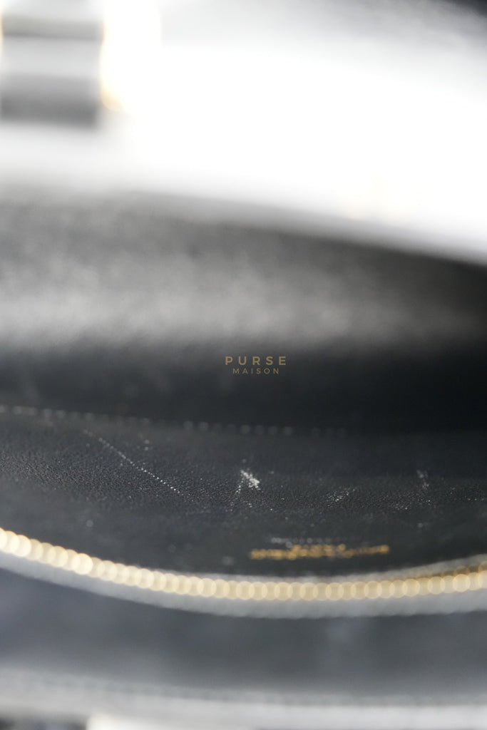 Baby Cabas Black in Smooth Calfskin Leather Two Way Bag | Purse Maison Luxury Bags Shop