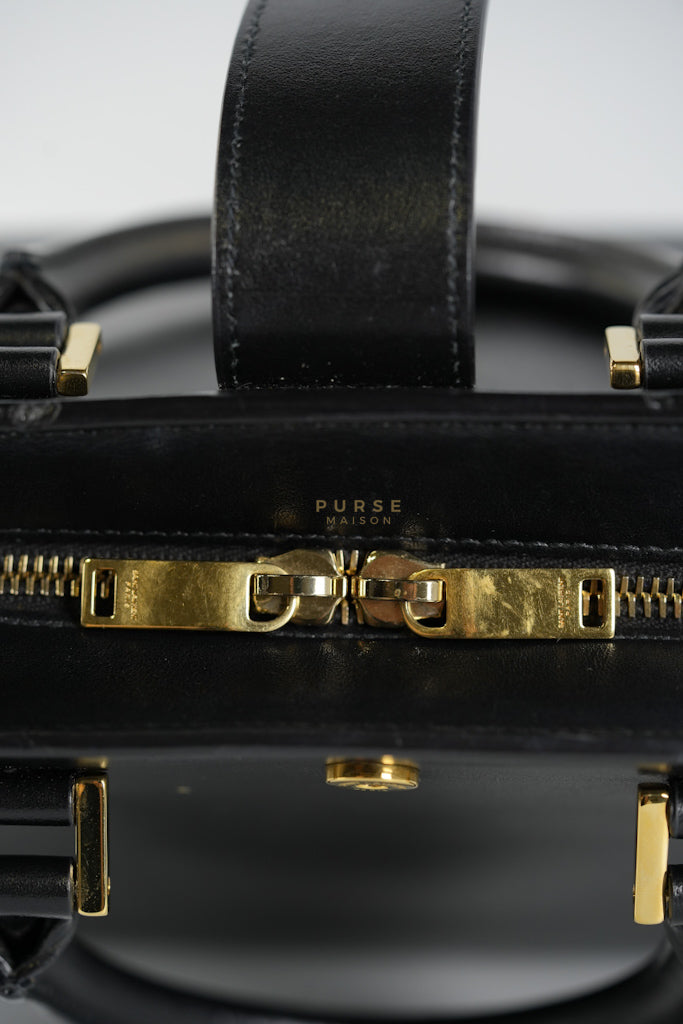Baby Cabas Black in Smooth Calfskin Leather Two Way Bag | Purse Maison Luxury Bags Shop