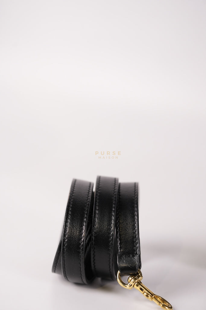 Baby Cabas Black in Smooth Calfskin Leather Two Way Bag | Purse Maison Luxury Bags Shop