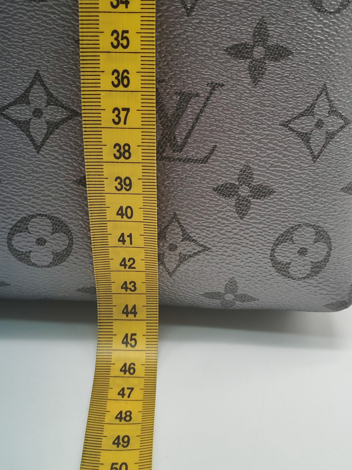 Louis Vuitton Discovery Backpack PM in Sleek Silver Metallic Grey Monogram Canvas and Silver Hardware Mircochip