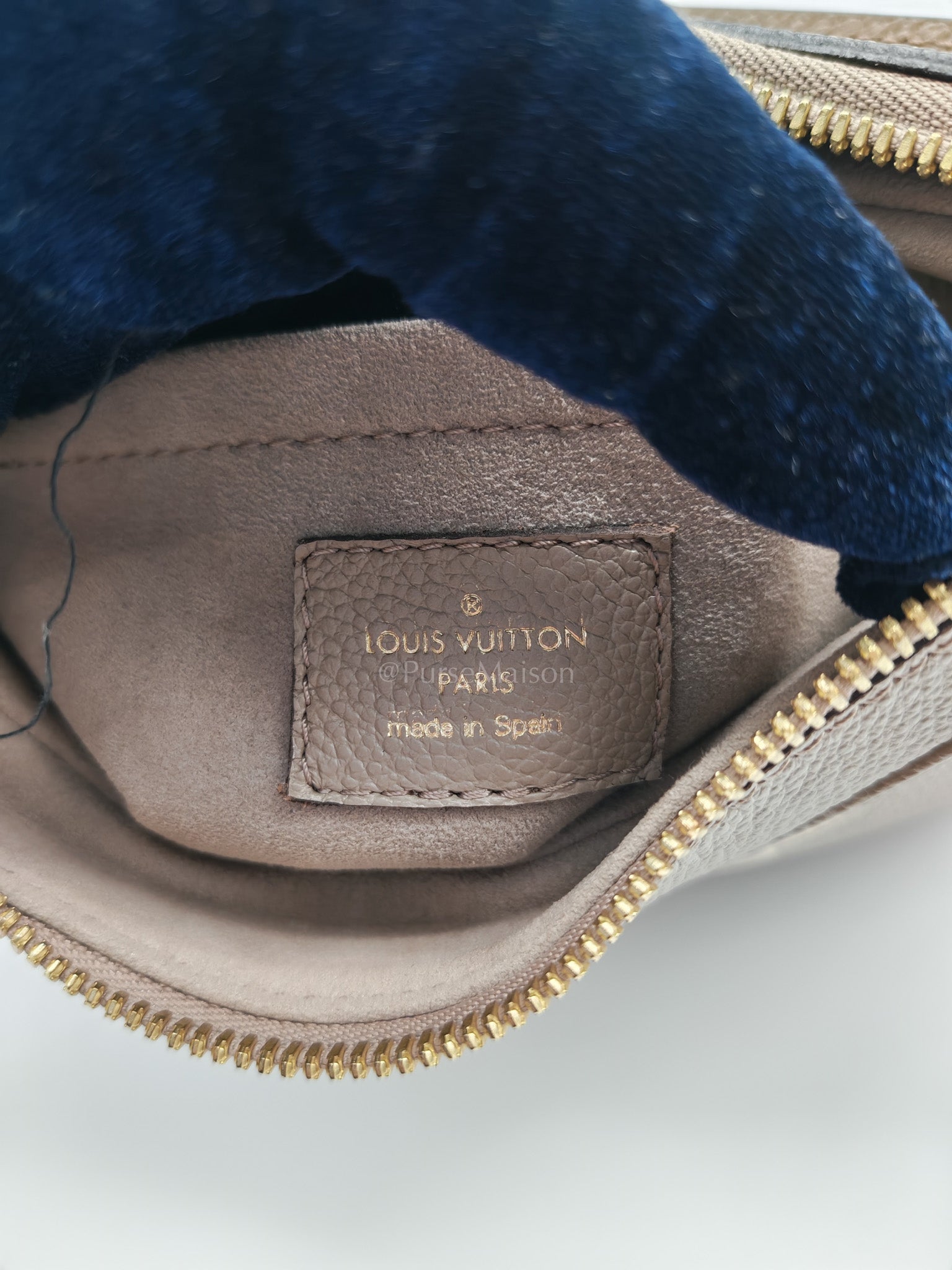 Bagatelle NM Monogram Empreinte Bicolor Two Way Bag (Microchip) | Purse Maison Luxury Bags Shop