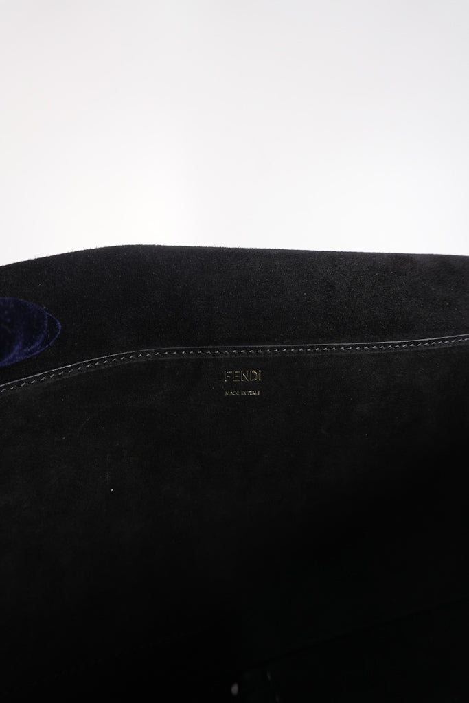 Baguette Maxi Nappa Wide Stitch Black Shoulder Bag | Purse Maison Luxury Bags Shop