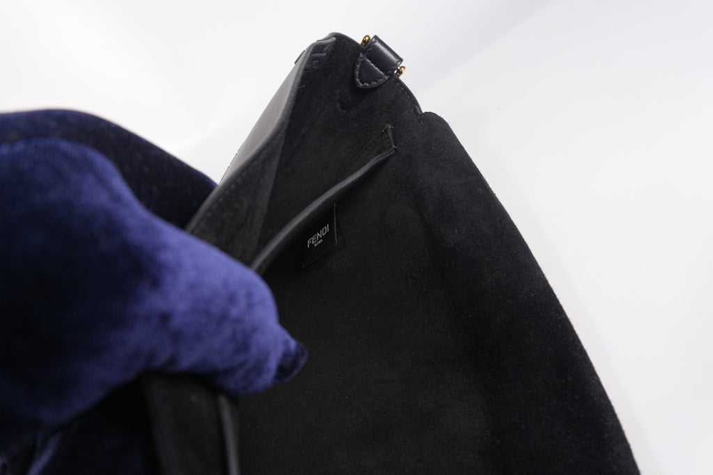 Baguette Maxi Nappa Wide Stitch Black Shoulder Bag | Purse Maison Luxury Bags Shop