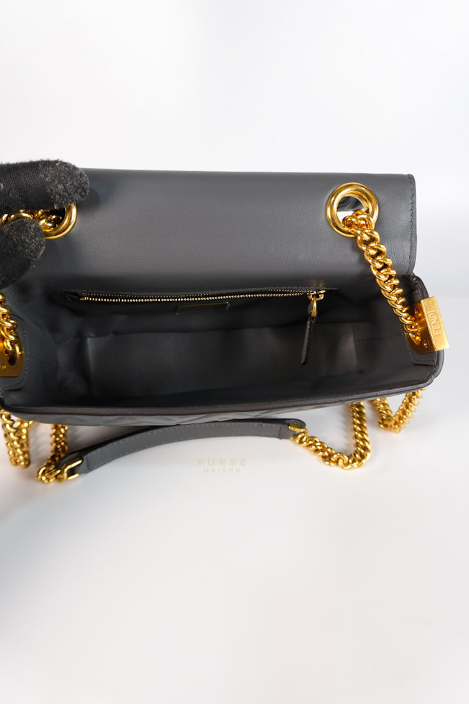 Baguette Small in Chain Midi Nappa Embossed Leather | Purse Maison Luxury Bags Shop