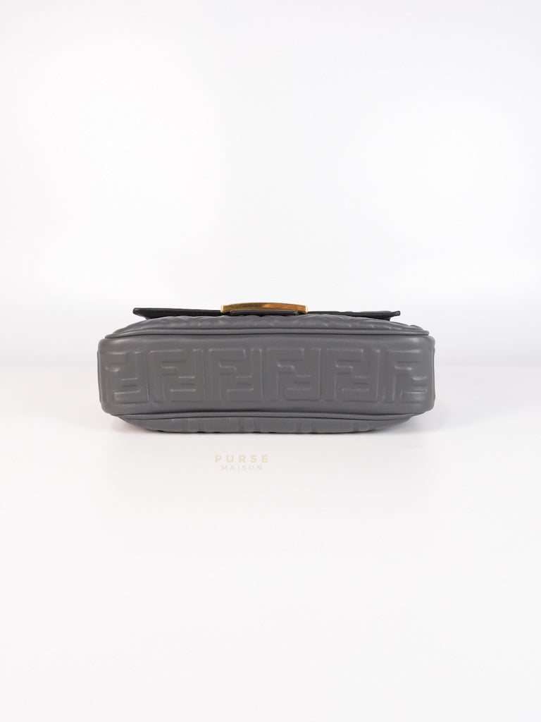 Baguette Small in Chain Midi Nappa Embossed Leather | Purse Maison Luxury Bags Shop
