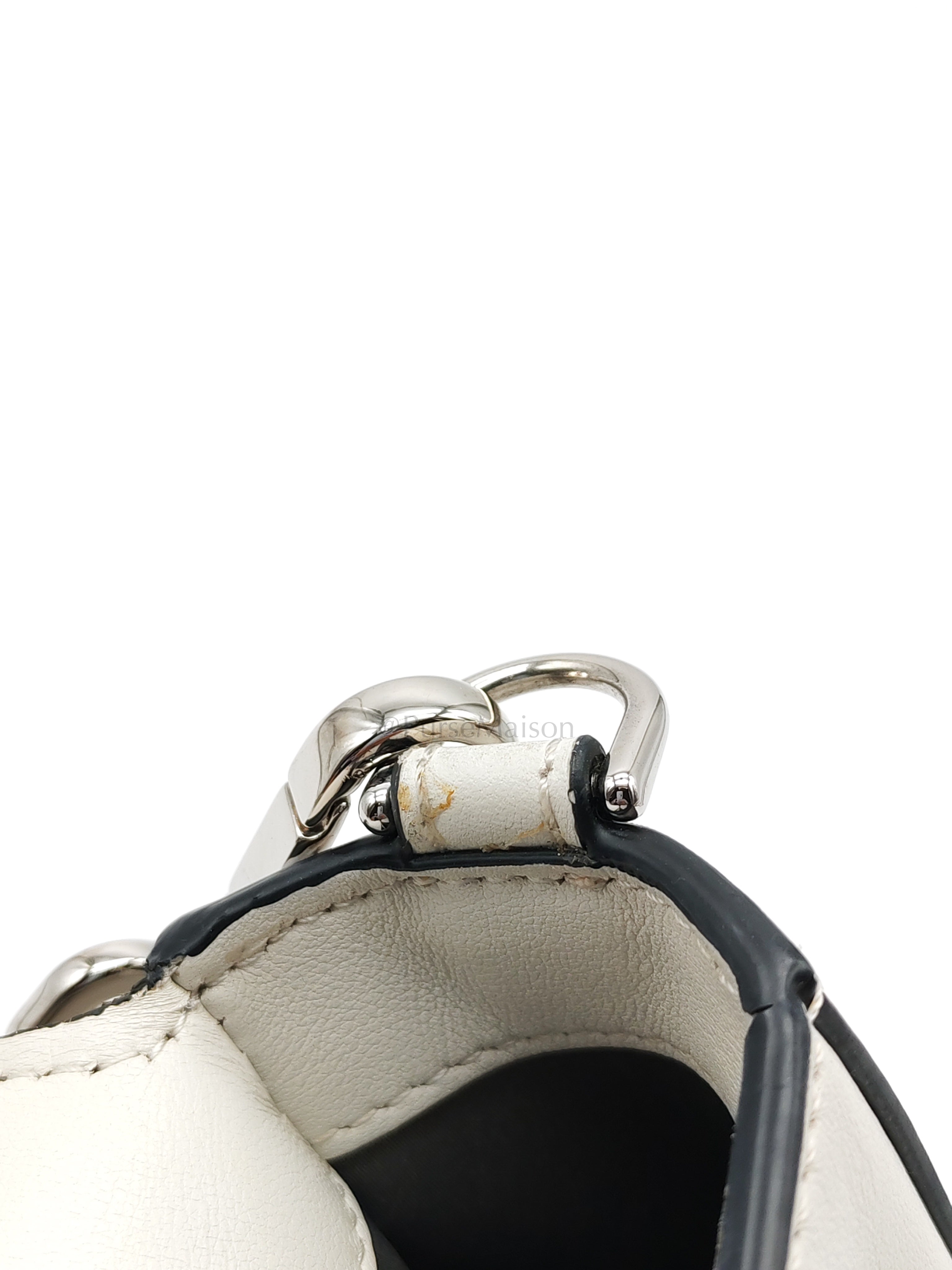 Baguette Vitello Nappa Leather in White Shoulder Bag | Purse Maison Luxury Bags Shop