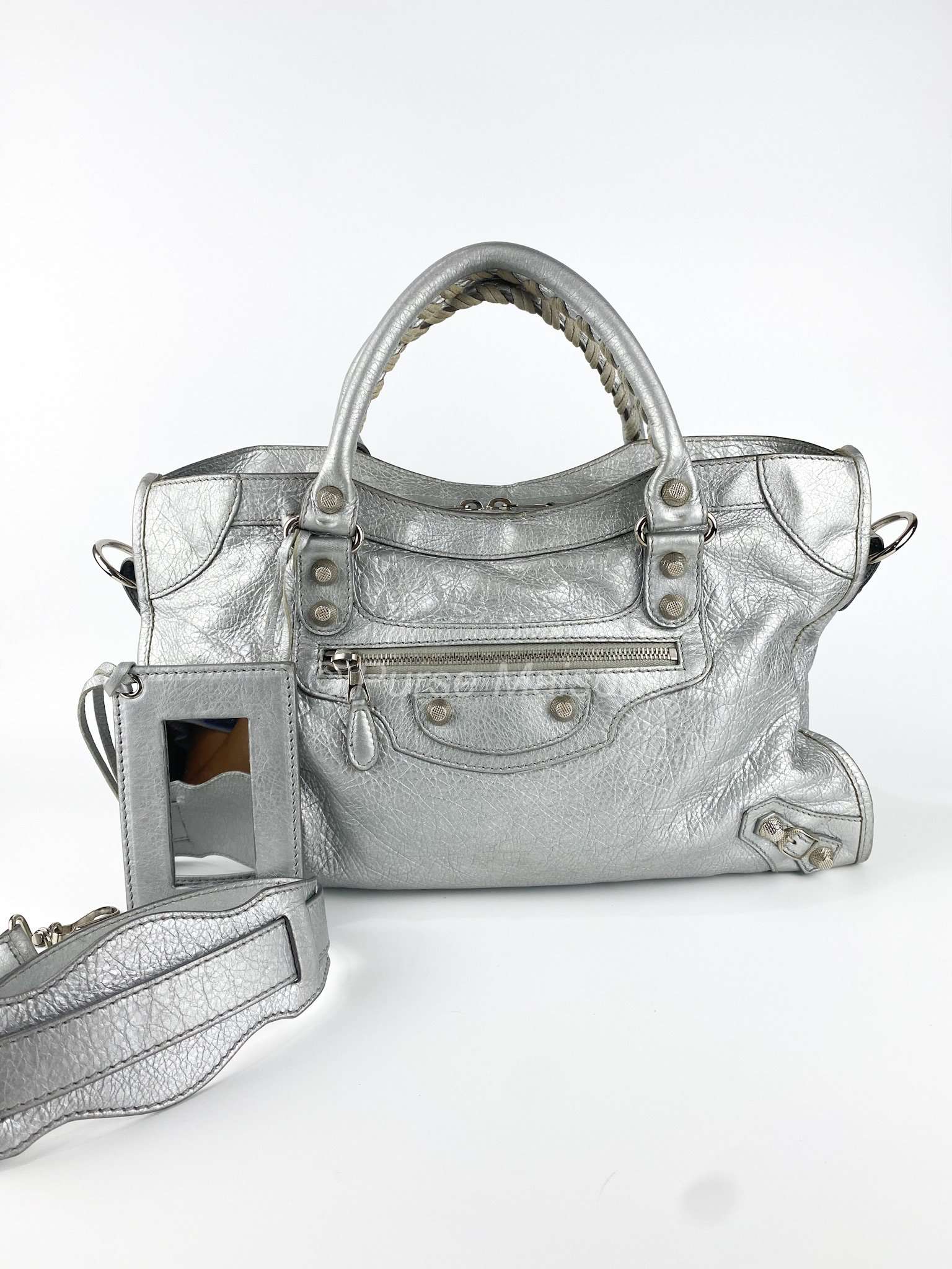 Balenciaga city silver best sale