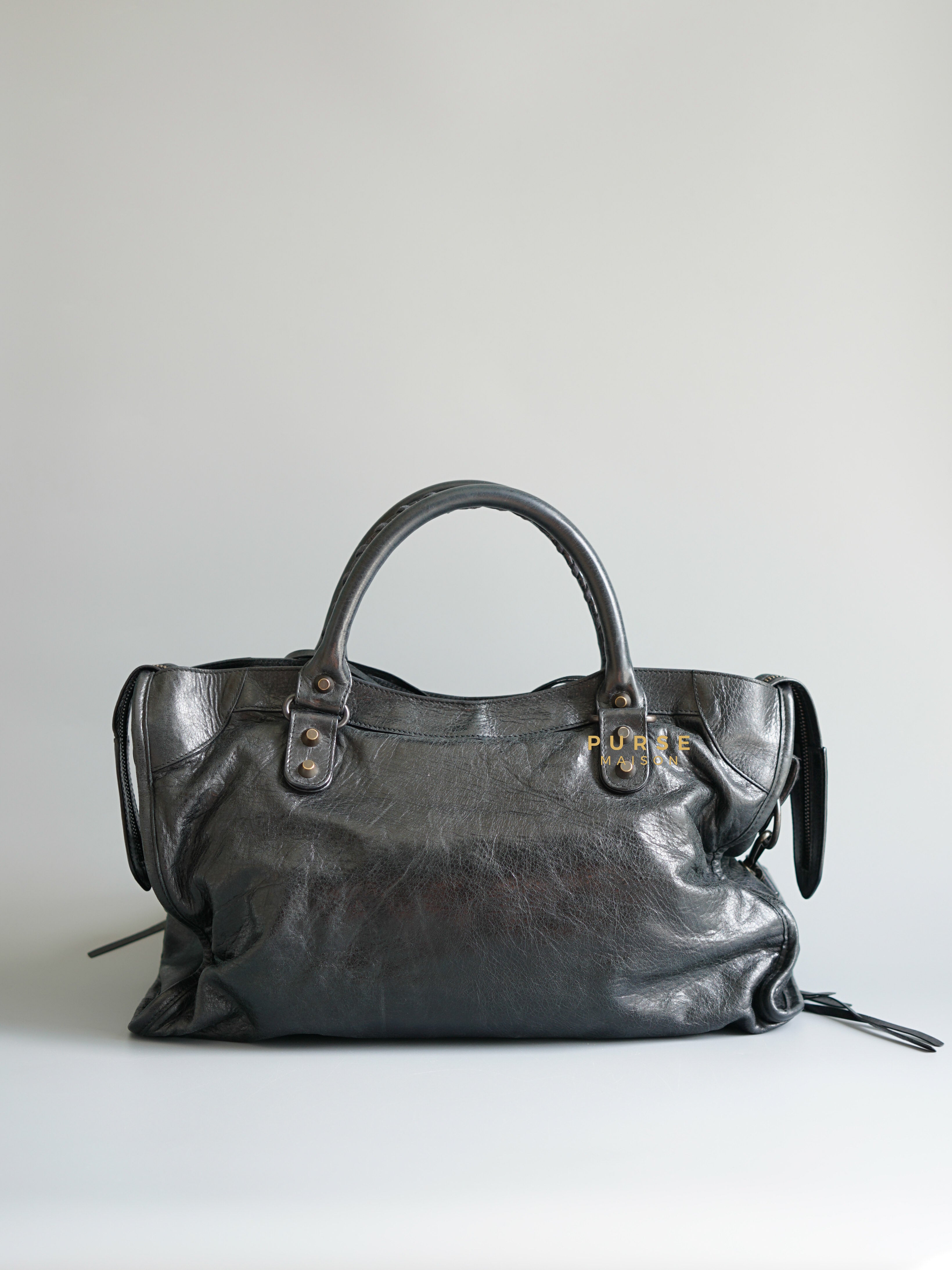Black Neo Cagole City XS leather bag | Balenciaga | MATCHES UK