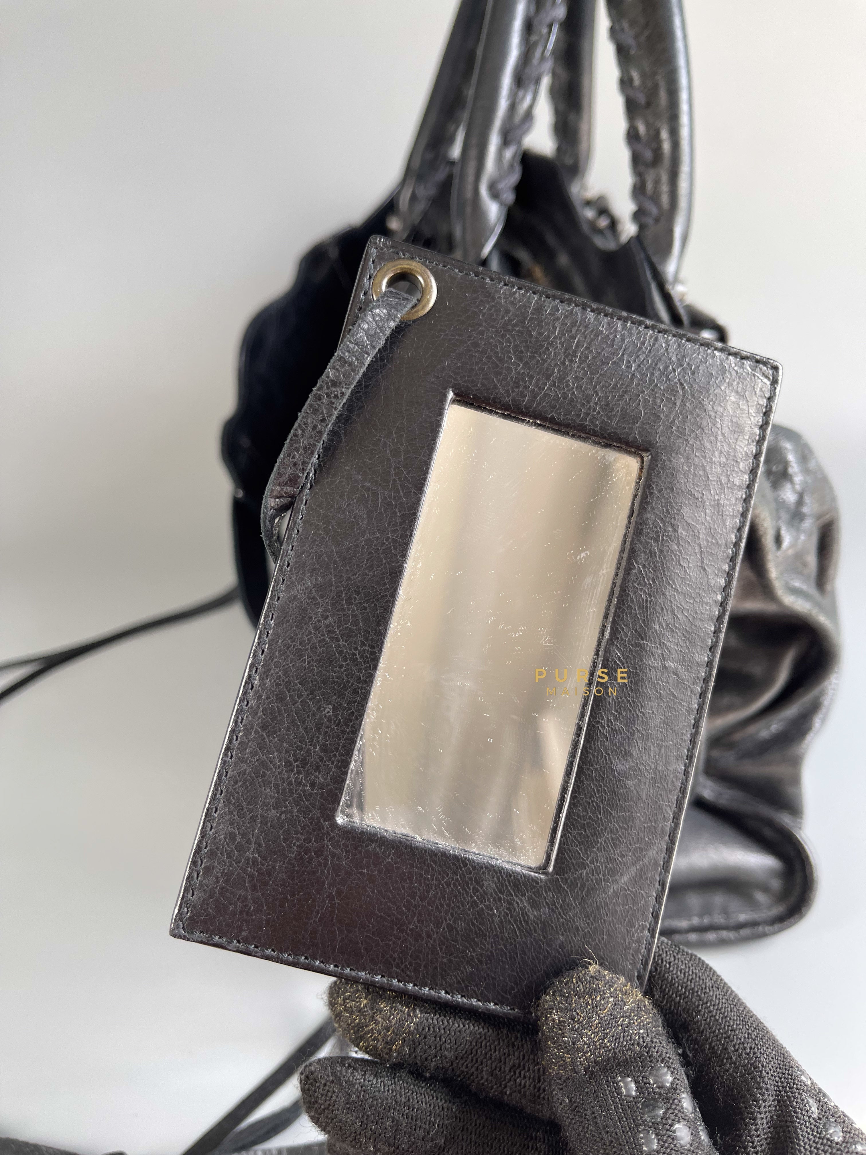 Balenciaga City Metallic Edge Black (Medium) | Purse Maison Luxury Bags Shop