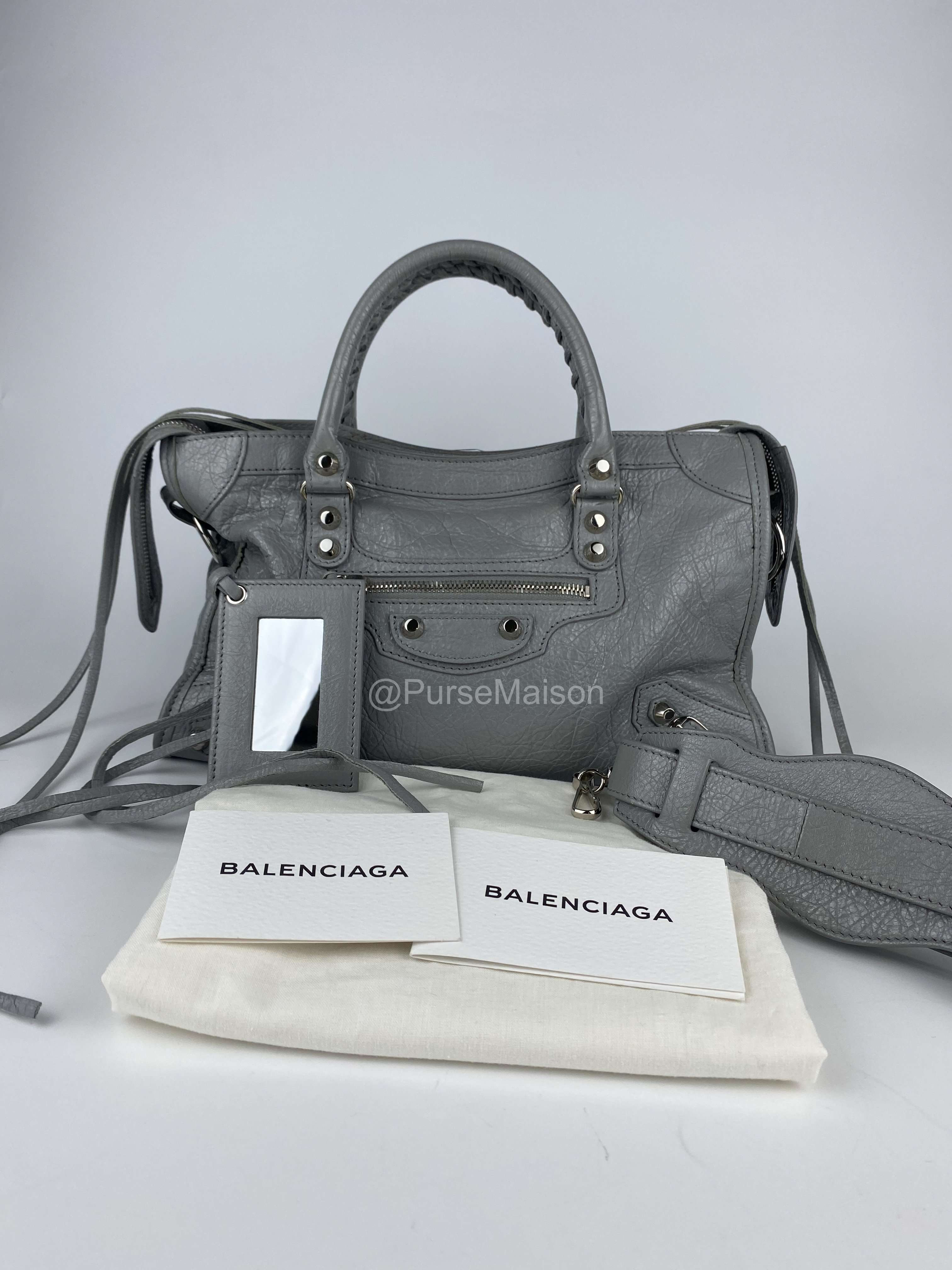 Balenciaga Classic city Small Bag in lambskin silver hardware